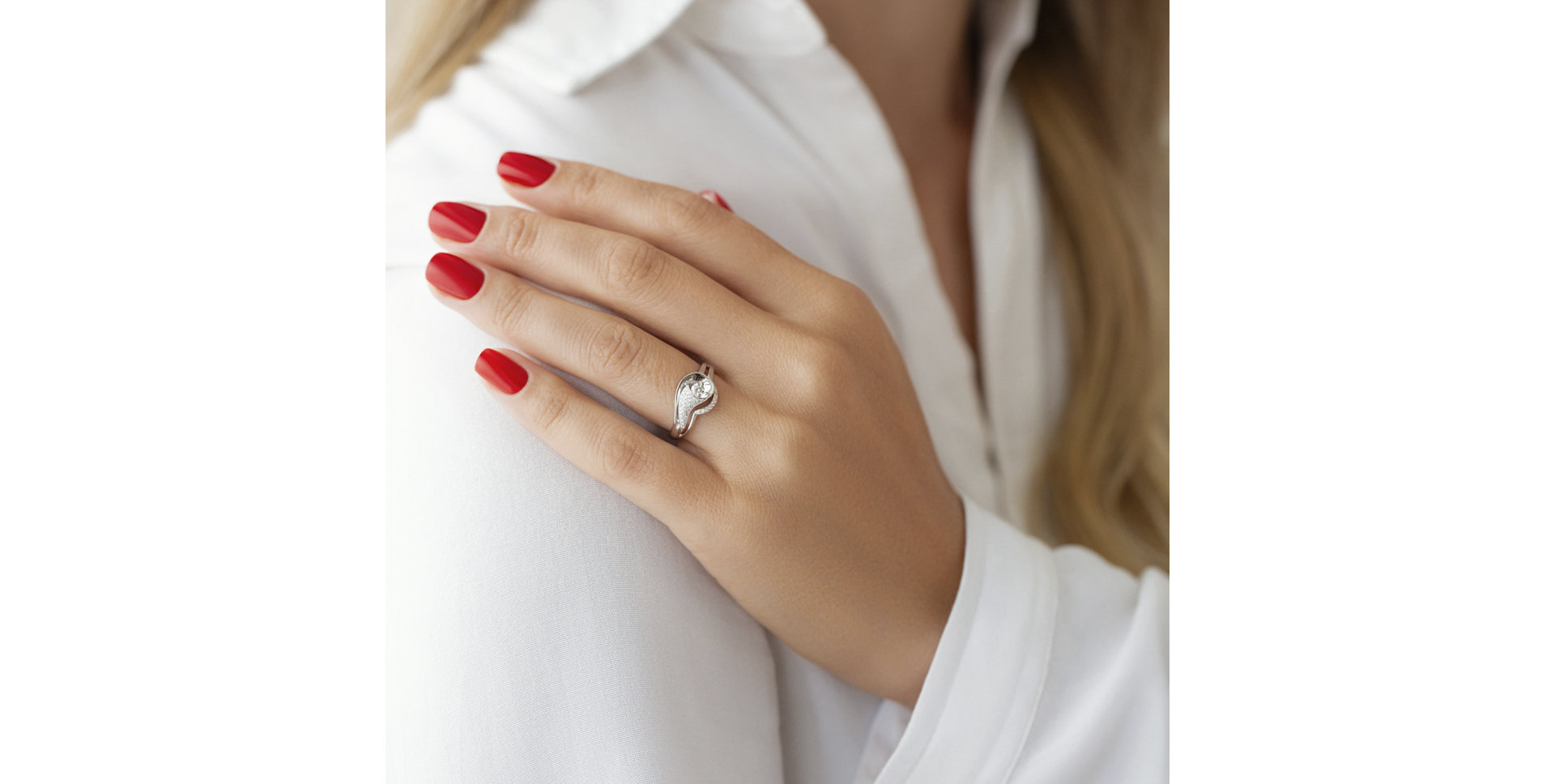 Prsteň s diamantmi Elodie