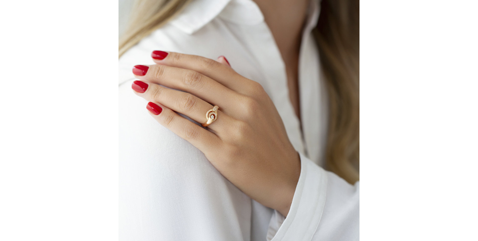 Prsteň s diamantmi Sunny Swirl