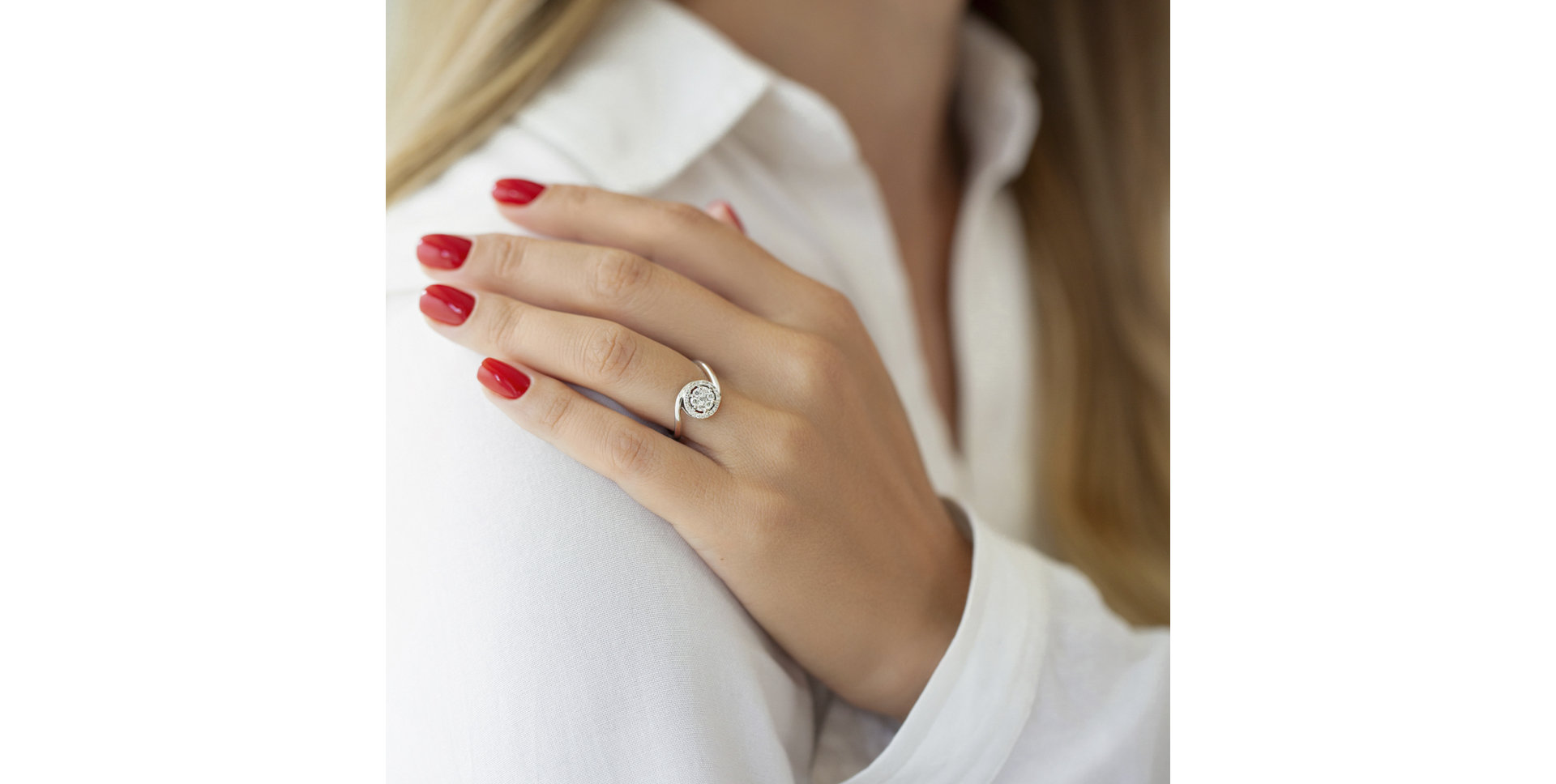 Prsteň s diamantmi Blissful Love