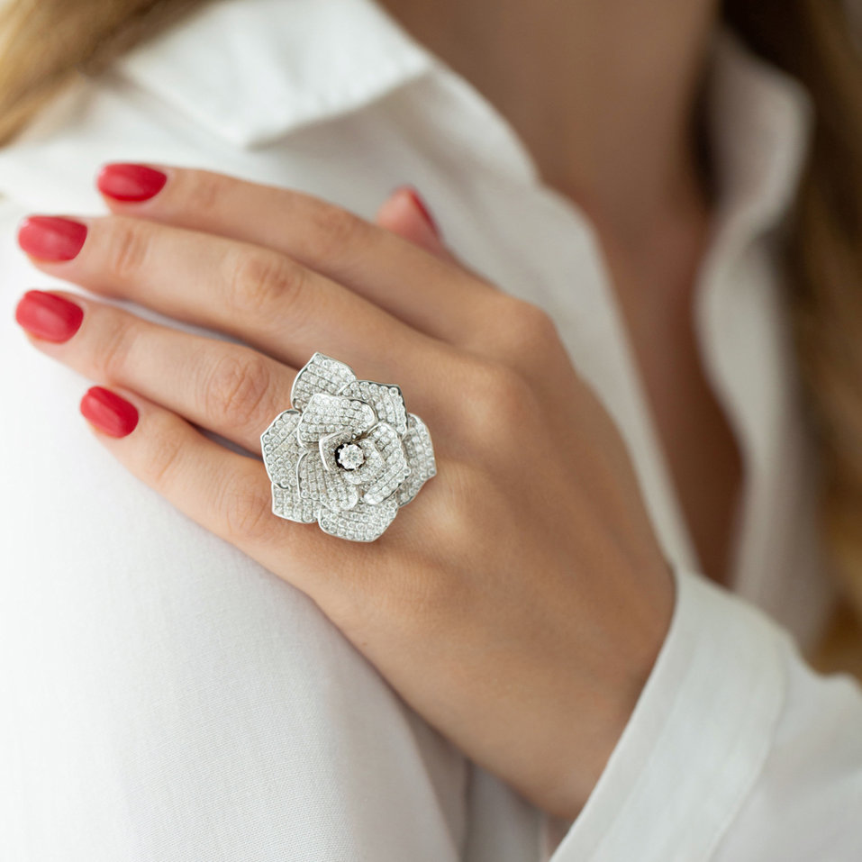 Prsteň s diamantmi Midnight Witchery