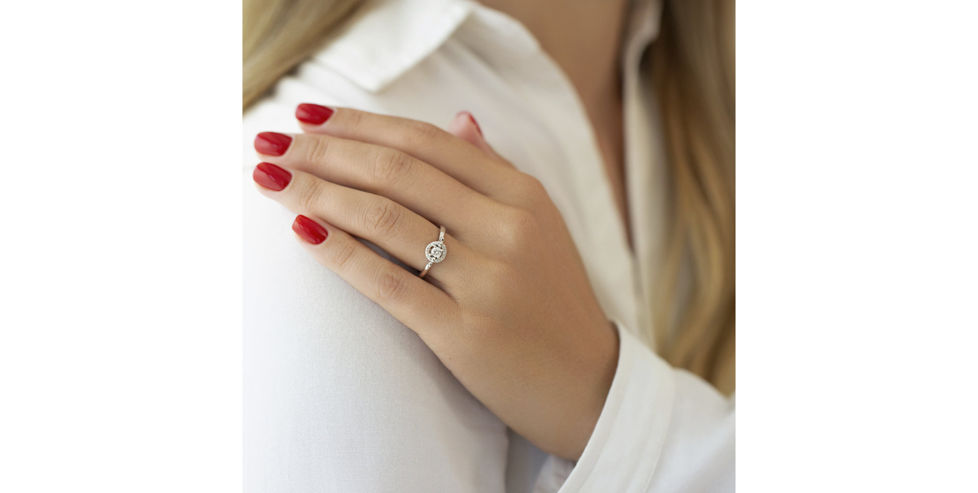 Prsteň s diamantmi Blandine