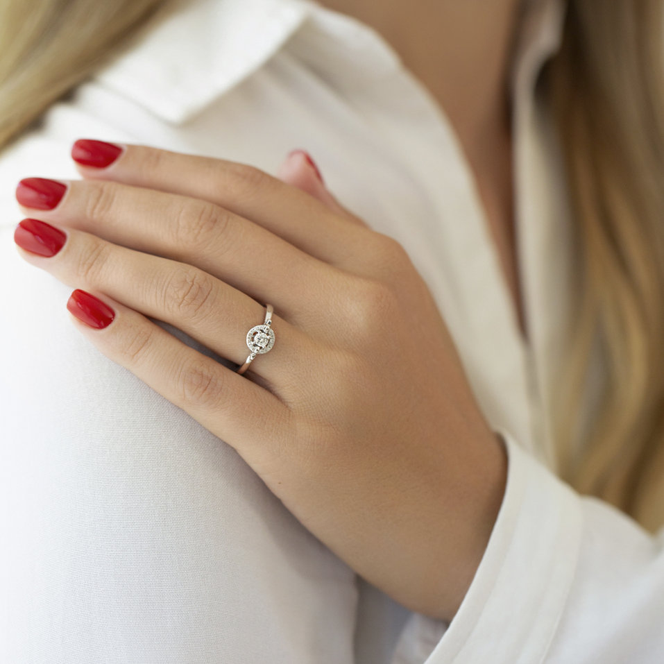 Prsteň s diamantmi Blandine