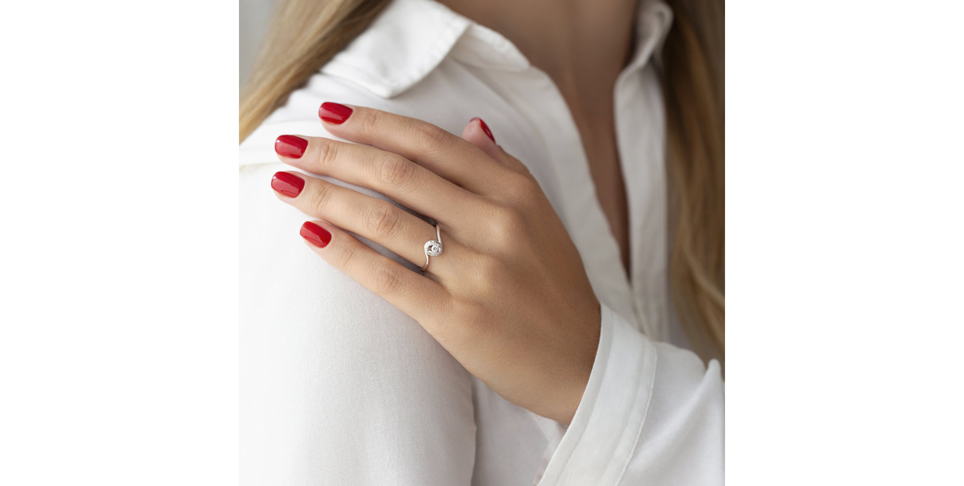 Prsteň s diamantmi Love Flow