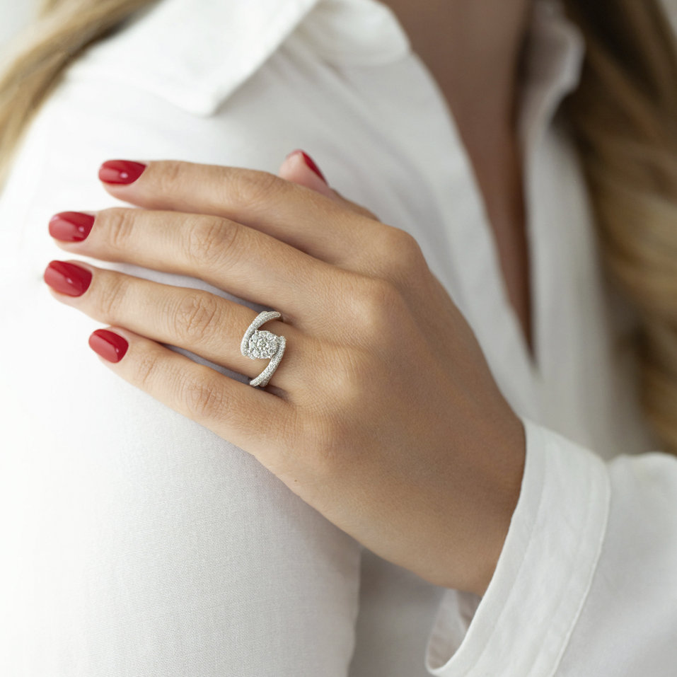 Prsteň s diamantmi Sylvain