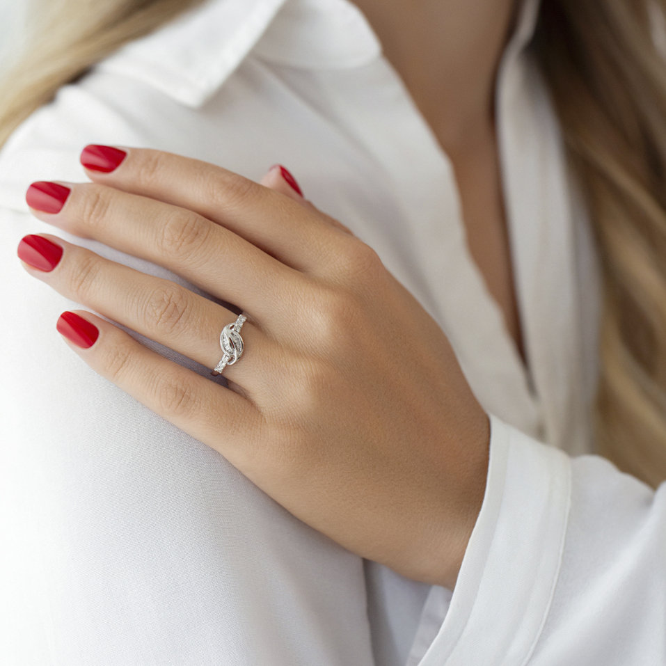 Prsteň s diamantmi Bienvenue    55240