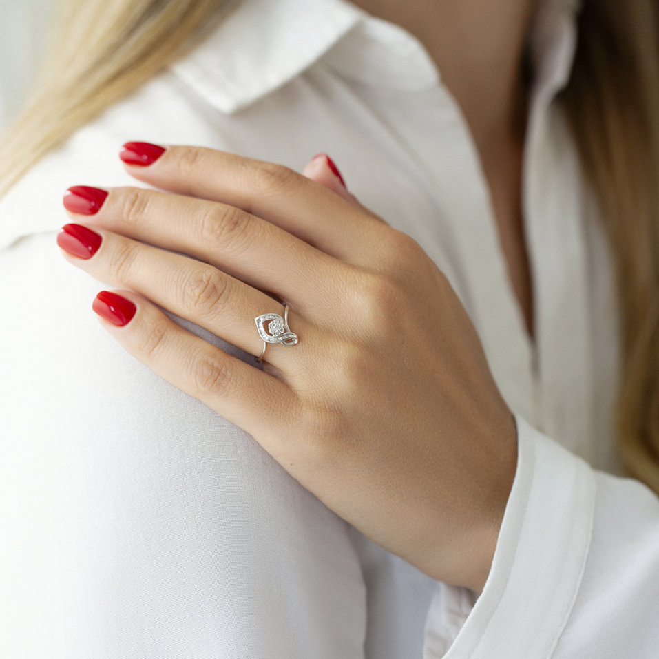 Prsteň s diamantmi Quentin