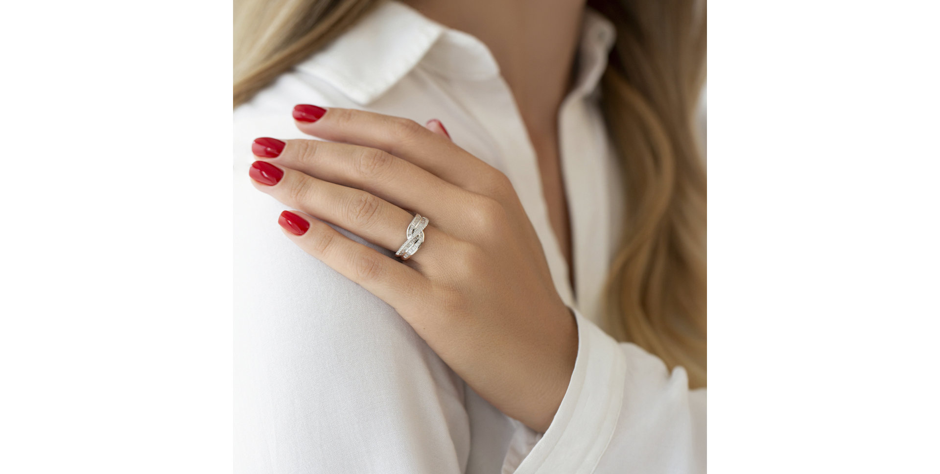 Prsteň s diamantmi Gabrielle