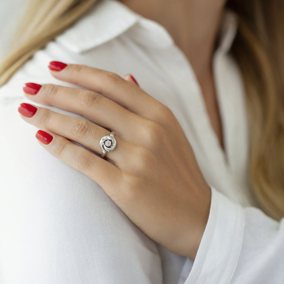 Prsteň s diamantmi Valère