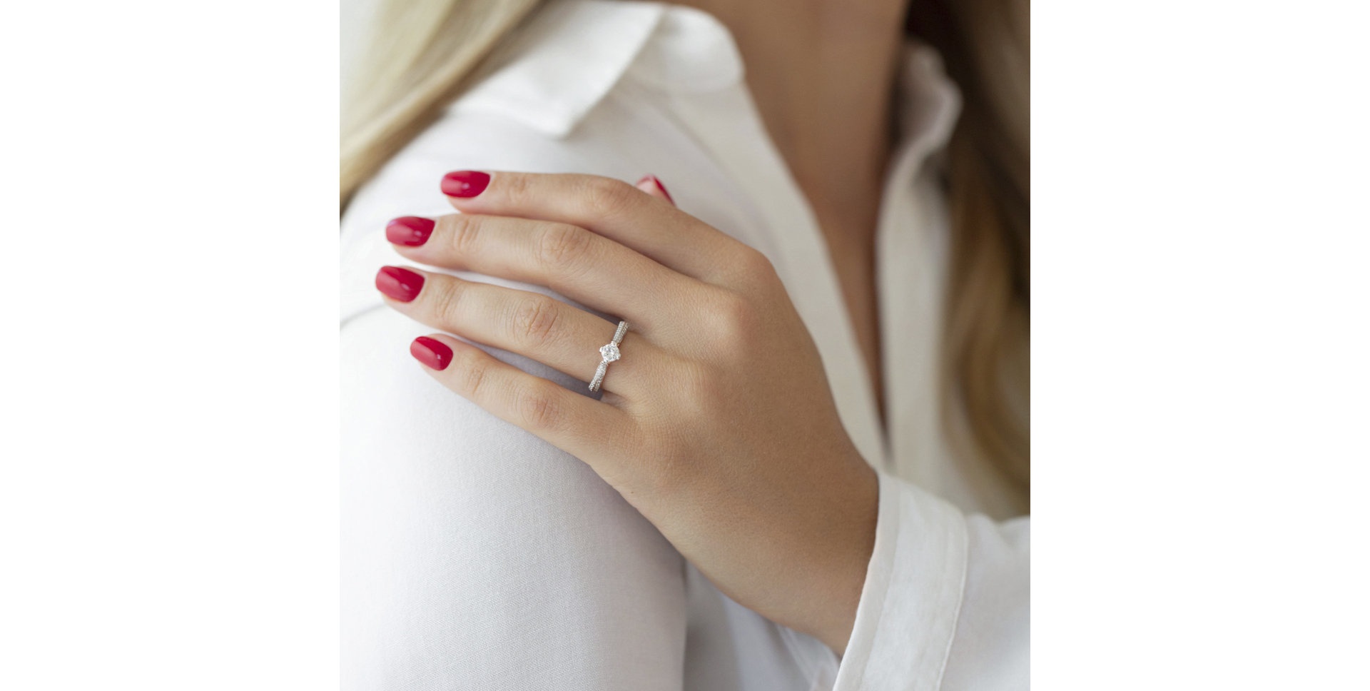 Prsteň s diamantmi Glitter Luna