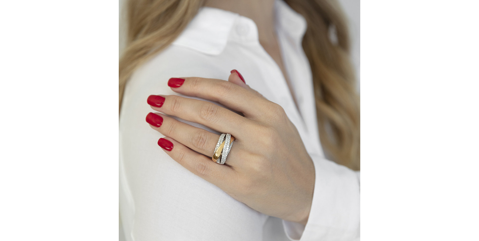 Prsteň s diamantmi Belisha