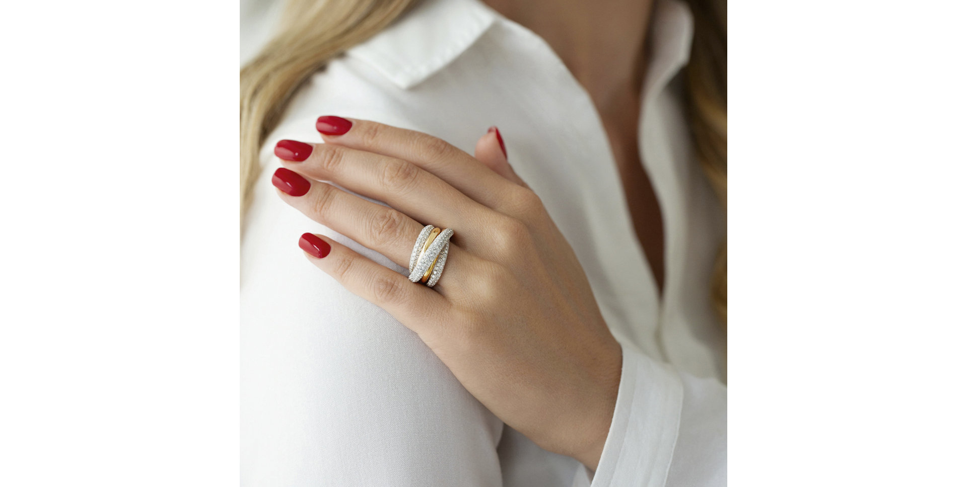 Prsteň s diamantmi Basile