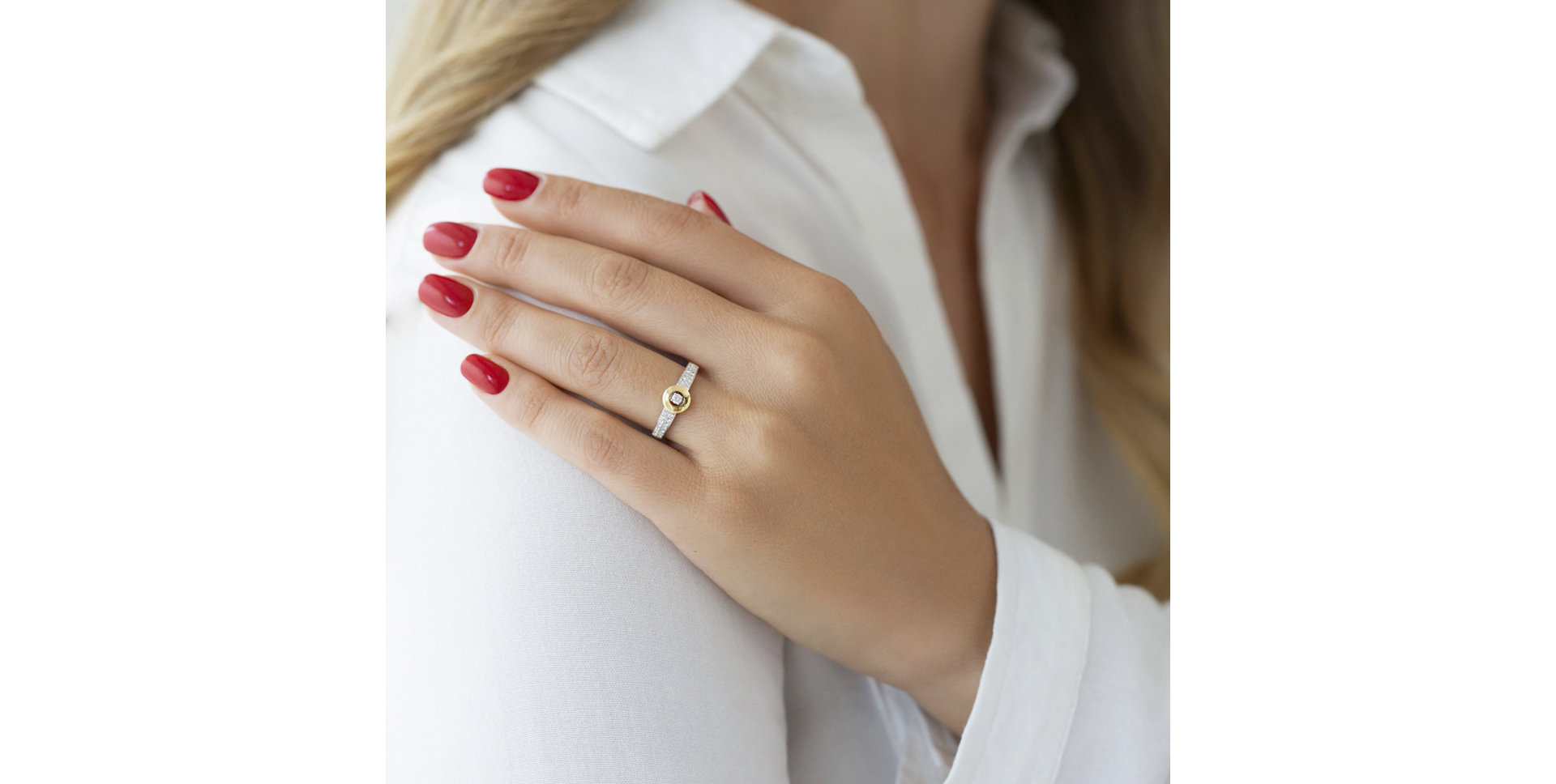 Prsteň s diamantmi Bertille