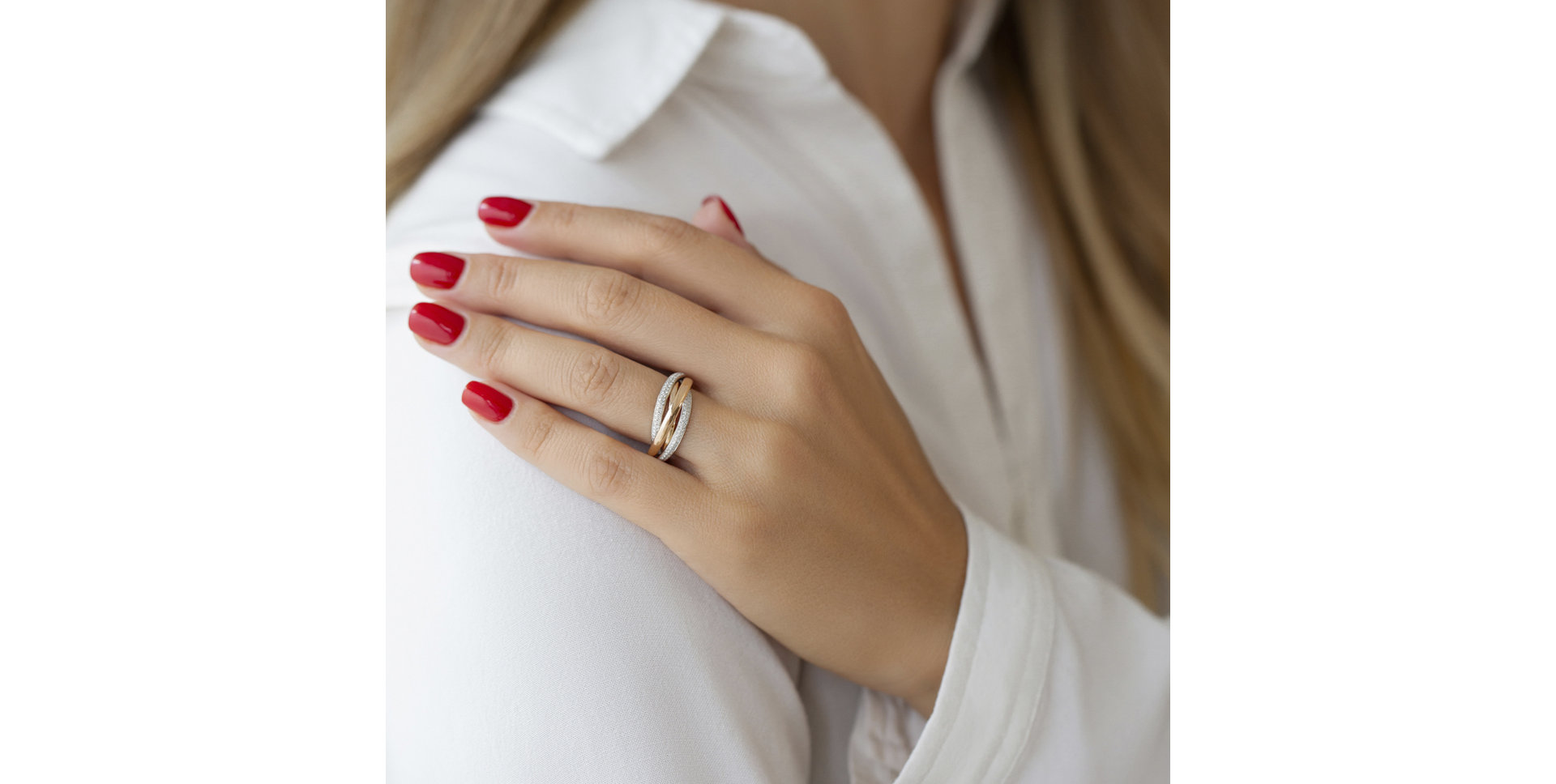 Prsteň s diamantmi Fortuna