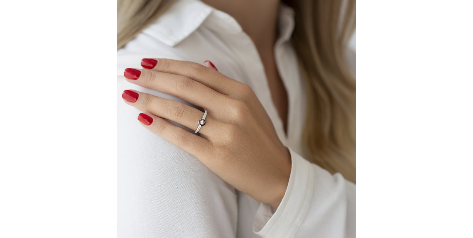 Prsteň s diamantmi Moon Opus