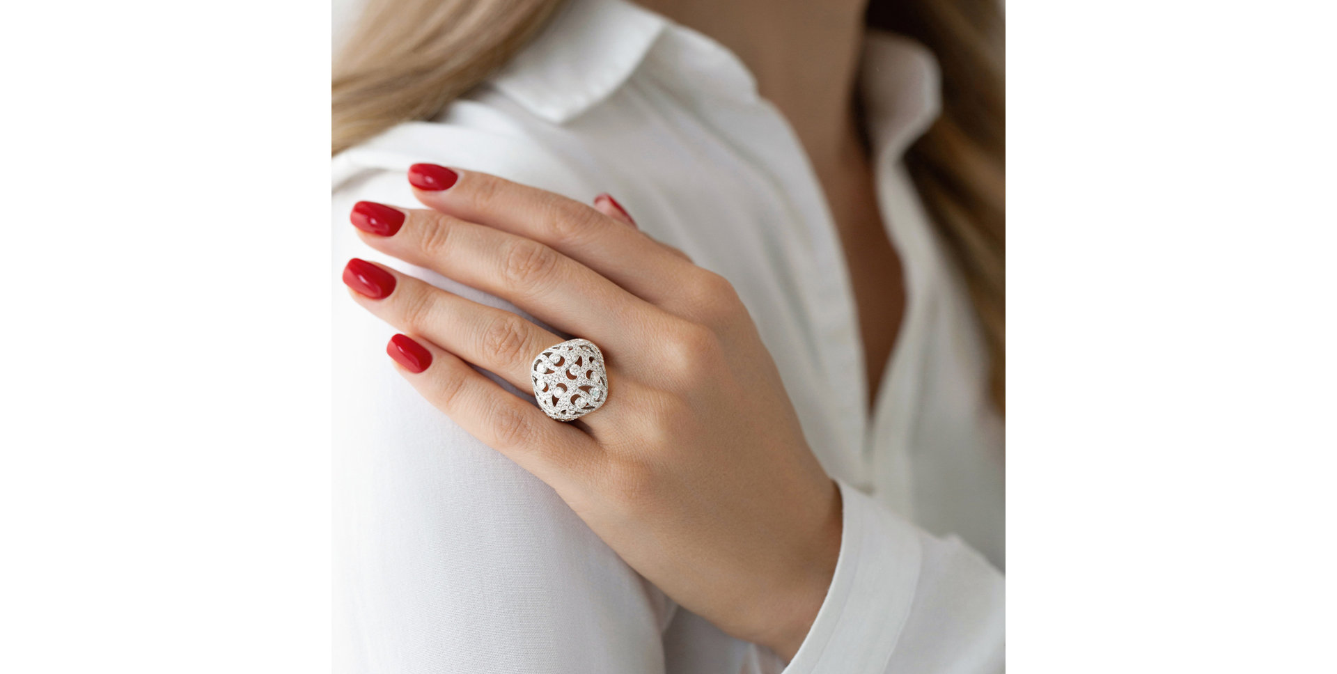 Prsteň s diamantmi Ice Dream