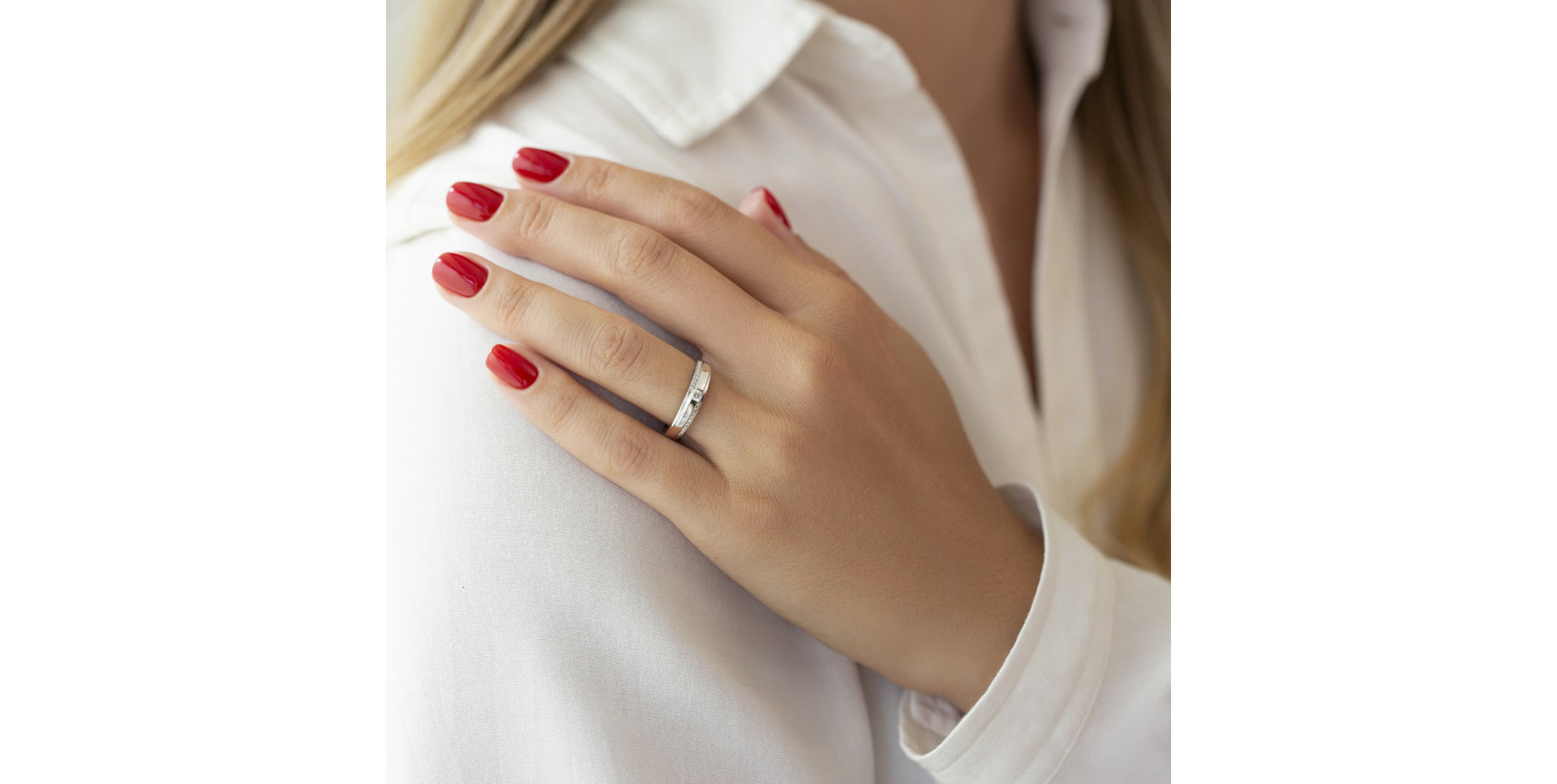 Prsteň s diamantmi Silent Vow