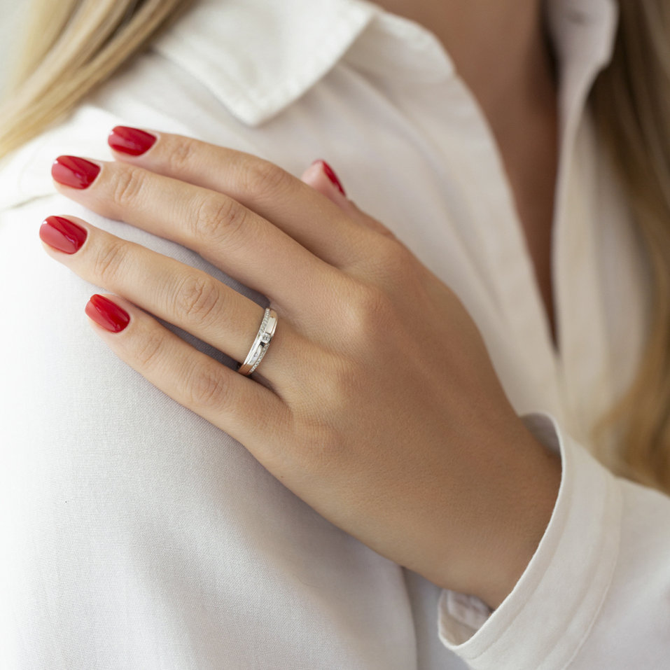 Prsteň s diamantmi Silent Vow