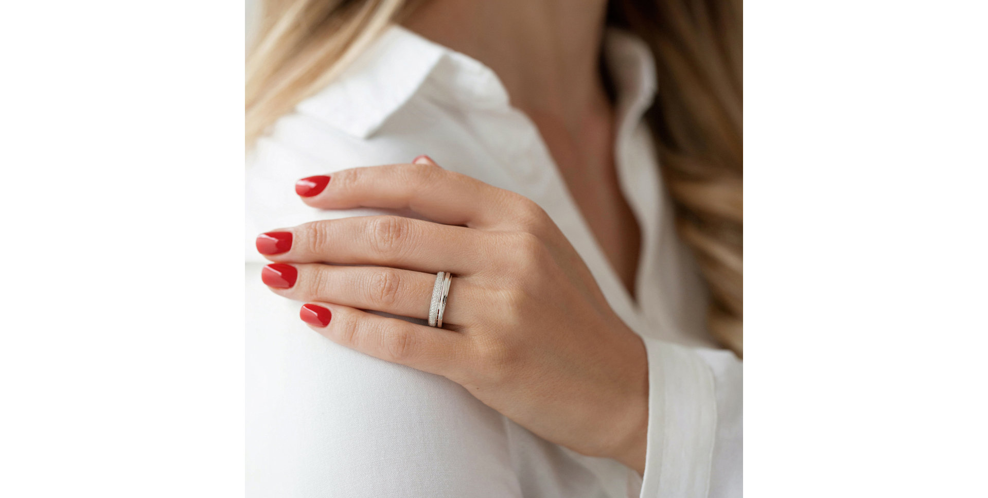 Prsteň s diamantmi Dream Ribbon