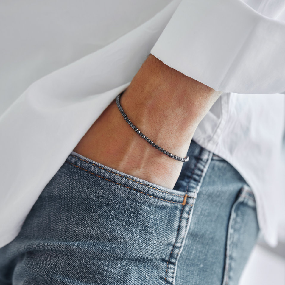 Náramok s diamantmi Black Lady