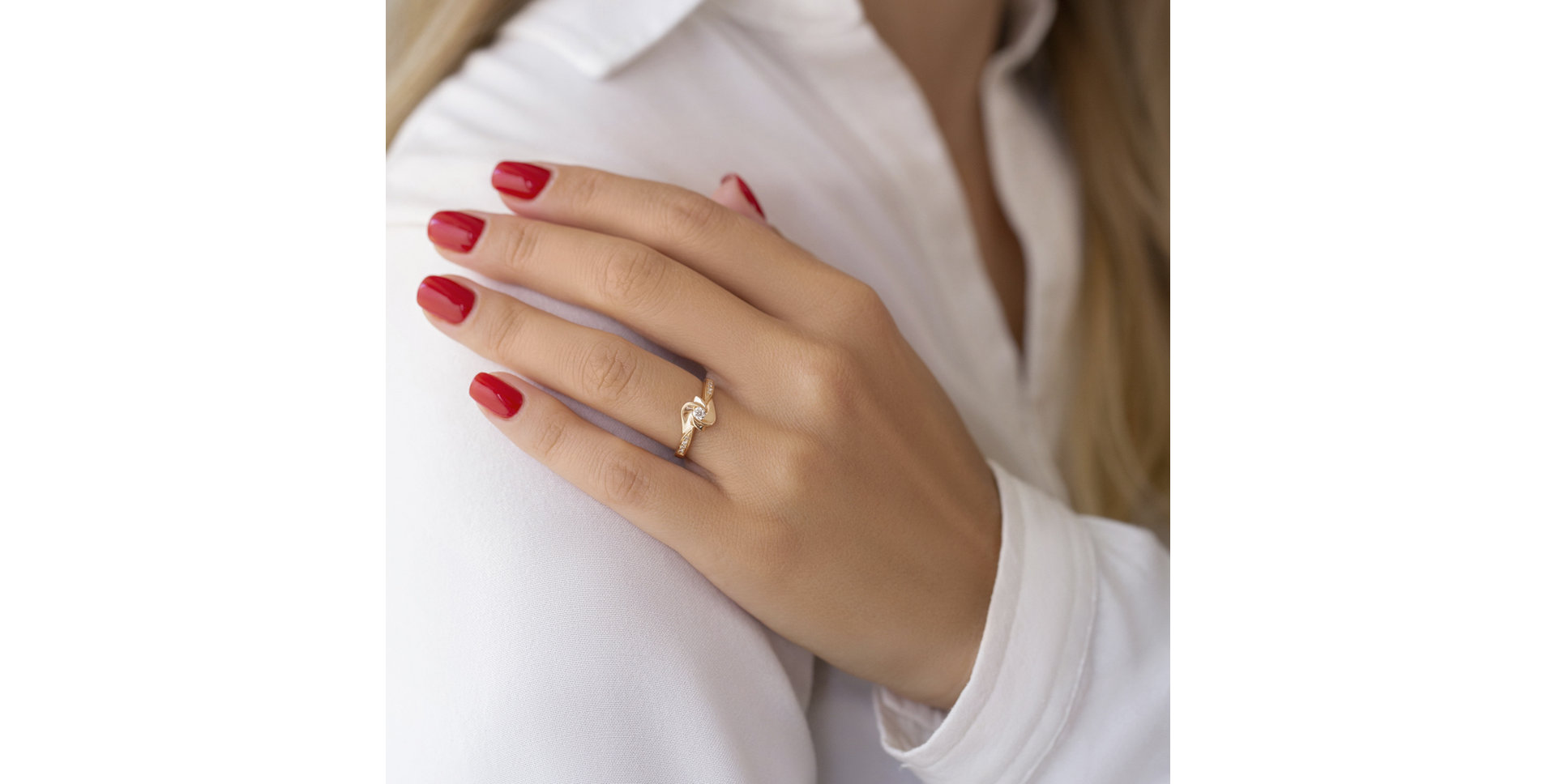 Prsteň s diamantmi Heaven Kingdom