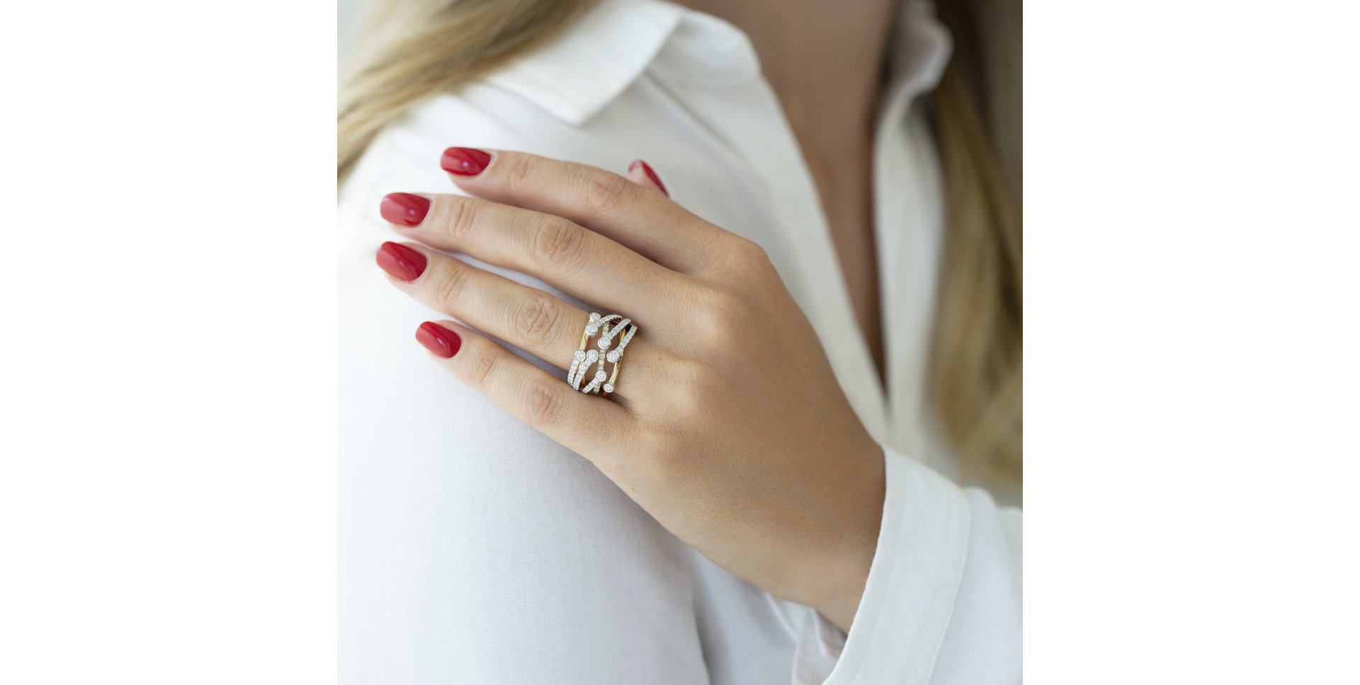 Prsteň s diamantmi Delaney