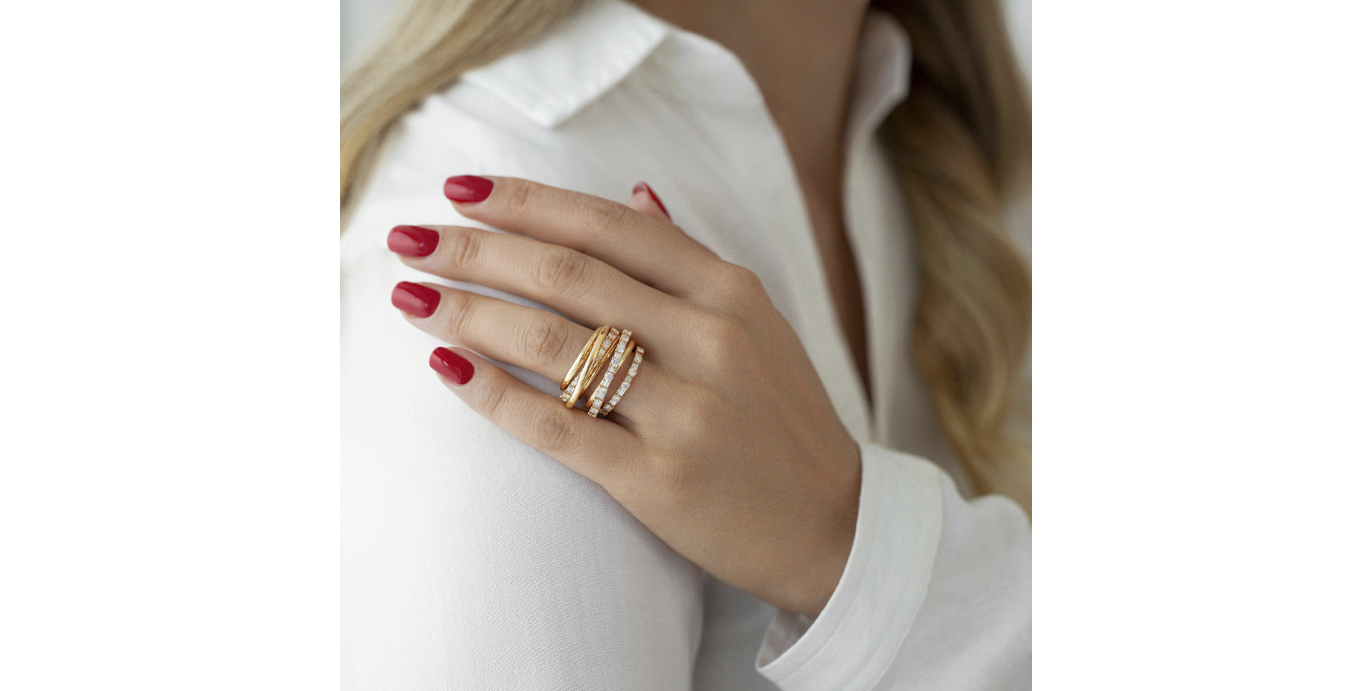 Prsteň s diamantmi Moonlight Crown