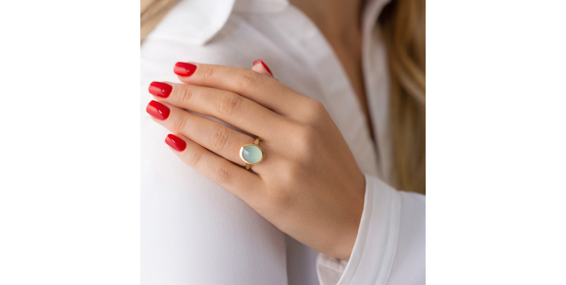 Prsteň s ametystom a perleťou Stylish Goth