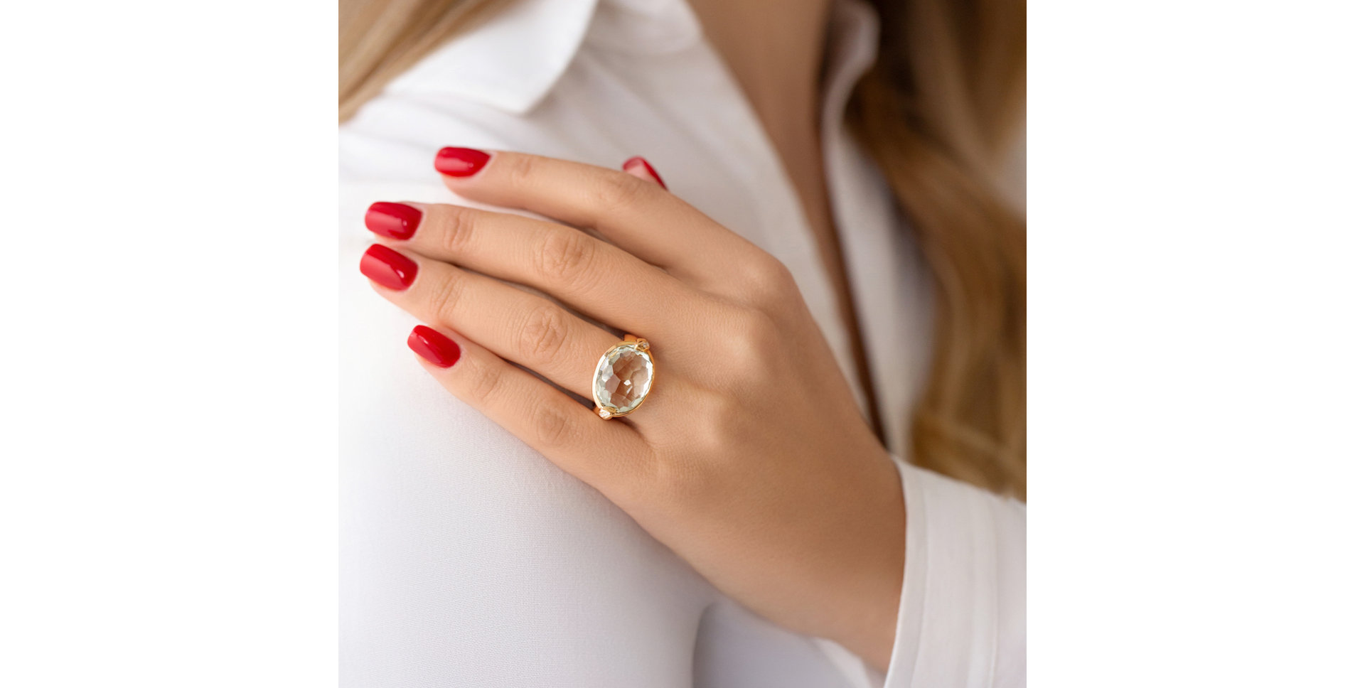 Prsteň s ametystom a diamantmi Fever Dream