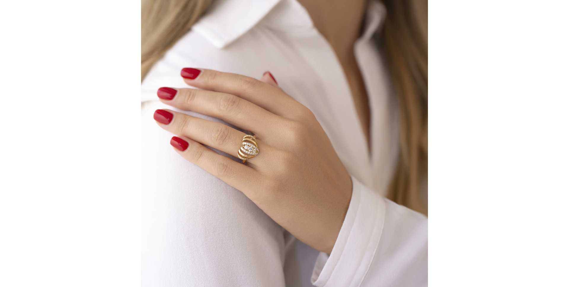 Prsteň s diamantmi Guillaume