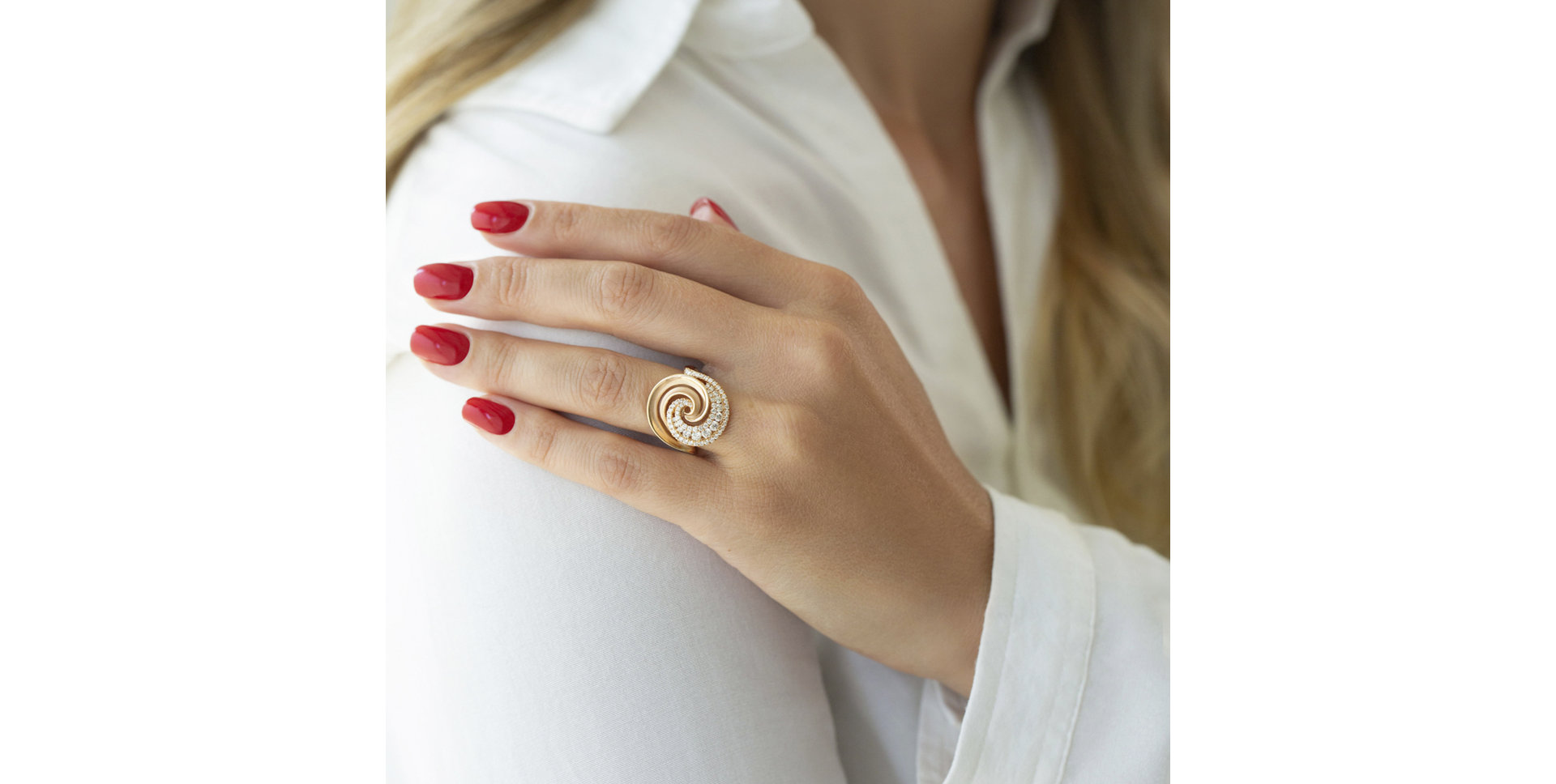 Prsteň s diamantmi Sunny Galaxy