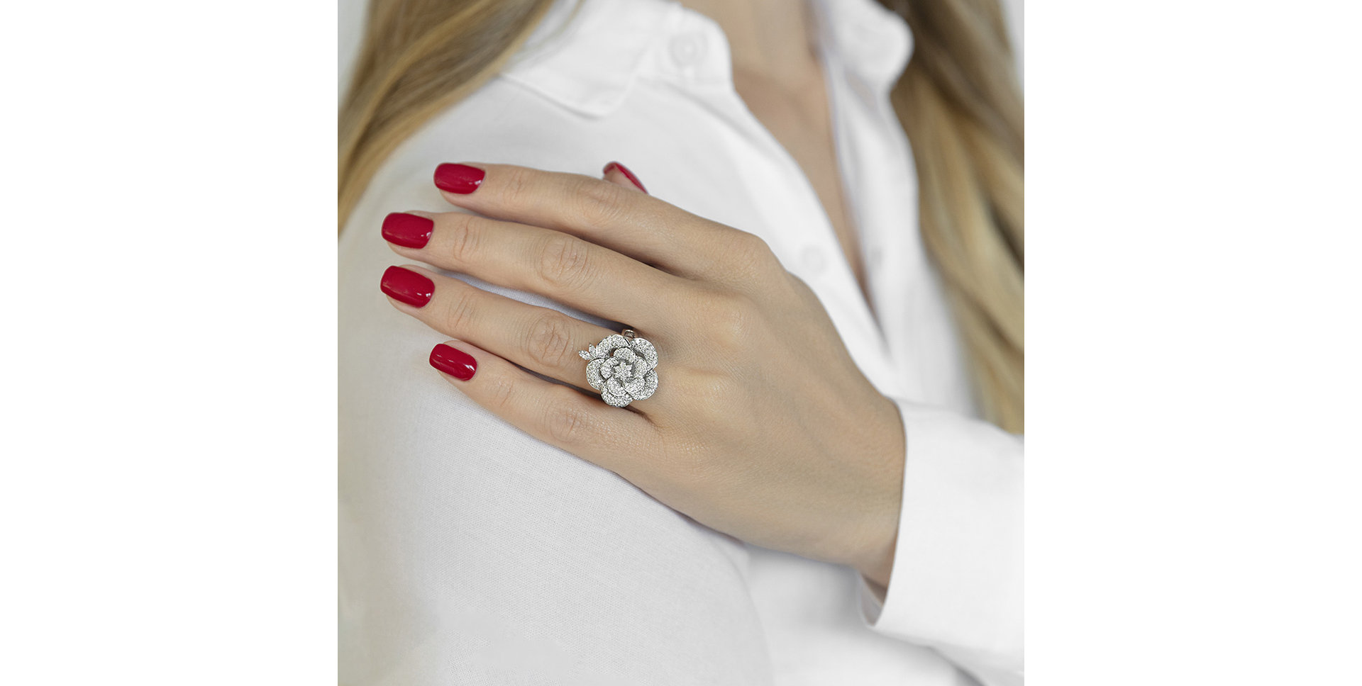 Prsteň s diamantmi Heaven Jasmine