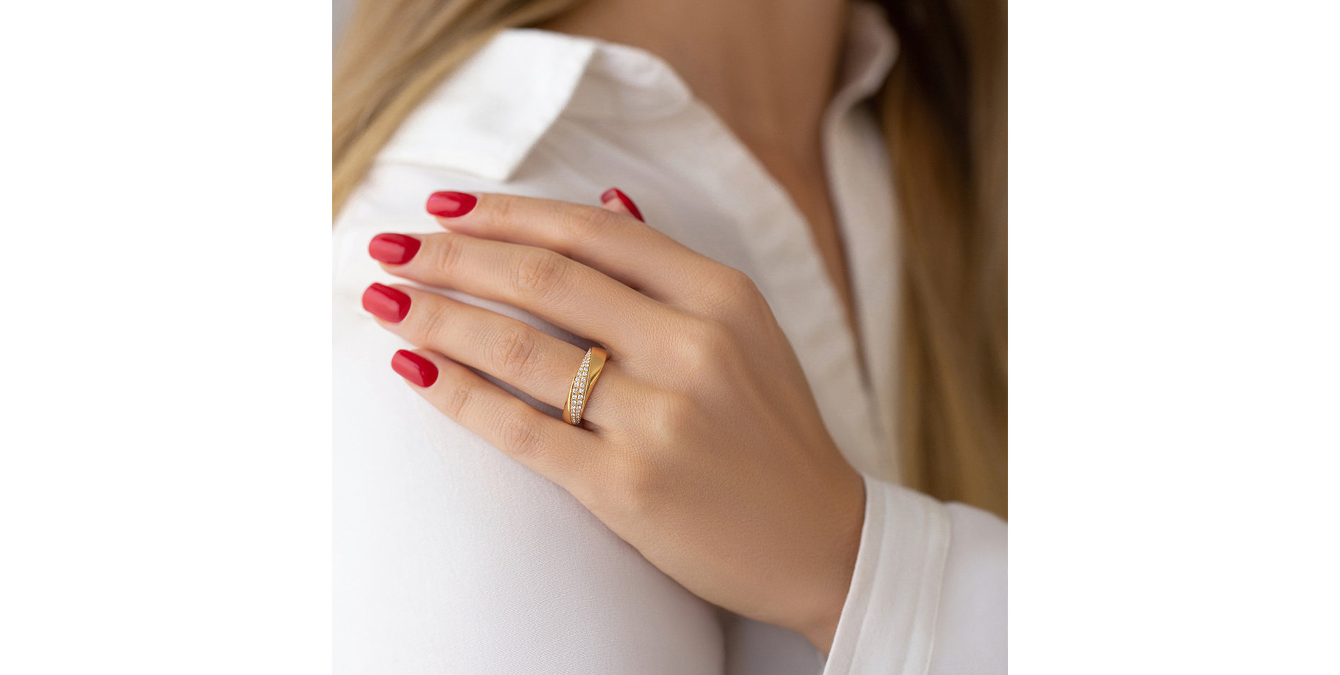 Prsteň s diamantmi Skye