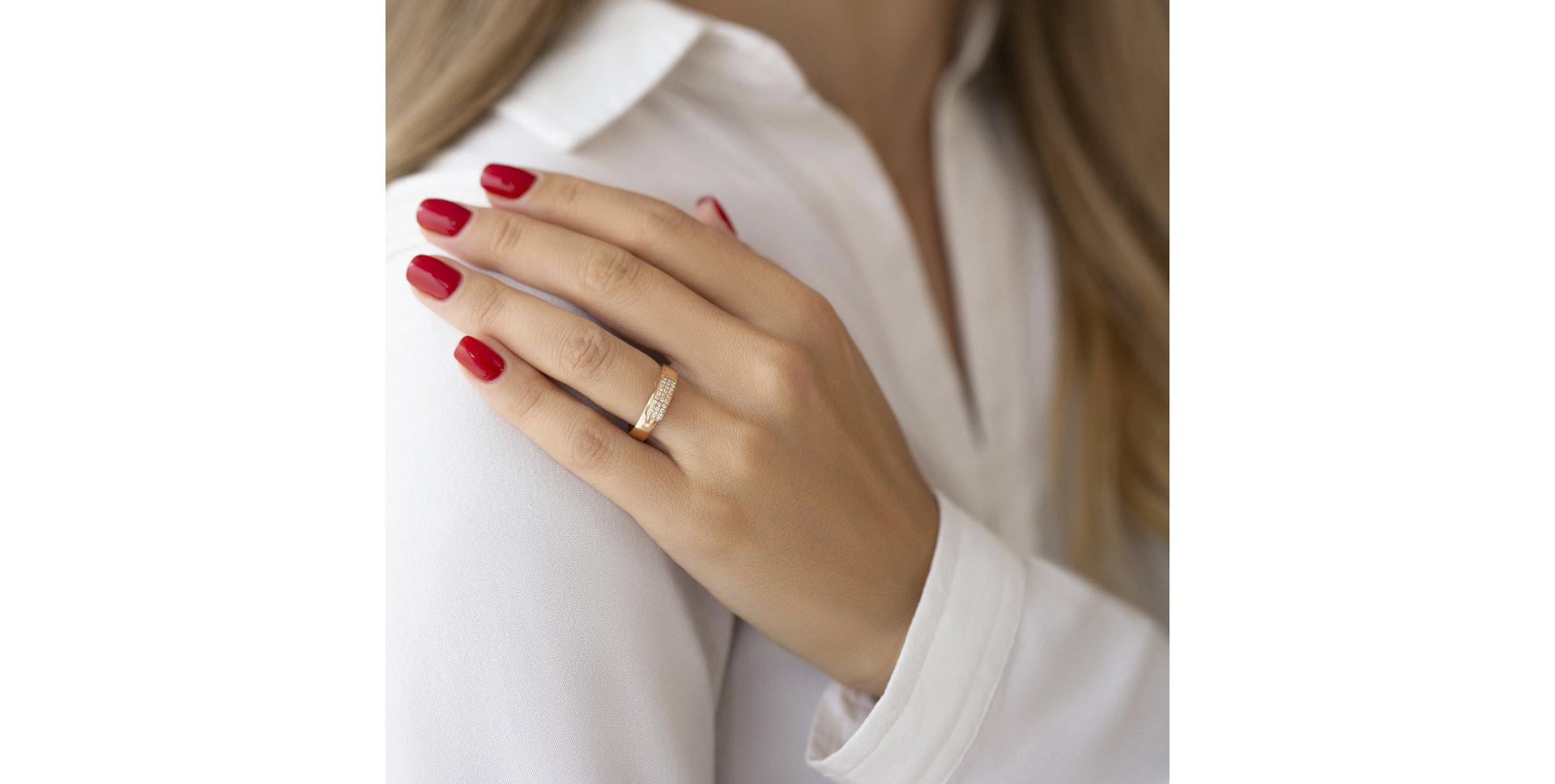 Prsteň s diamantmi Shiny Dice