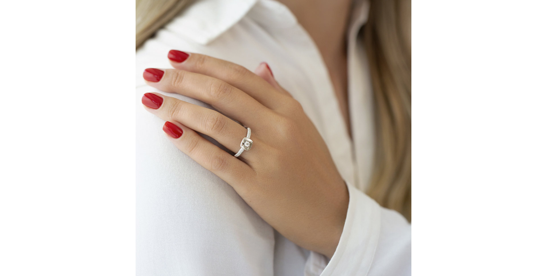 Prsteň s diamantmi Royal Love