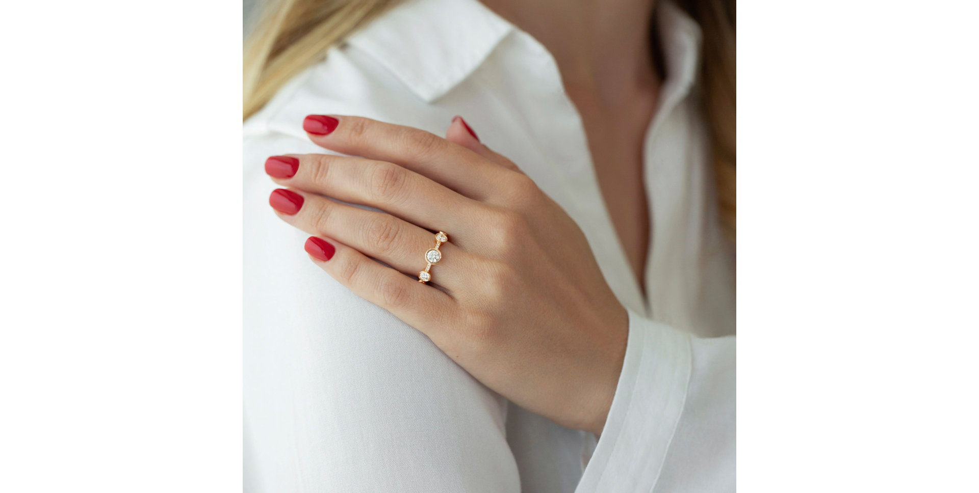 Prsteň s hnedými a čiernymi diamantmi Galaxy of Passion