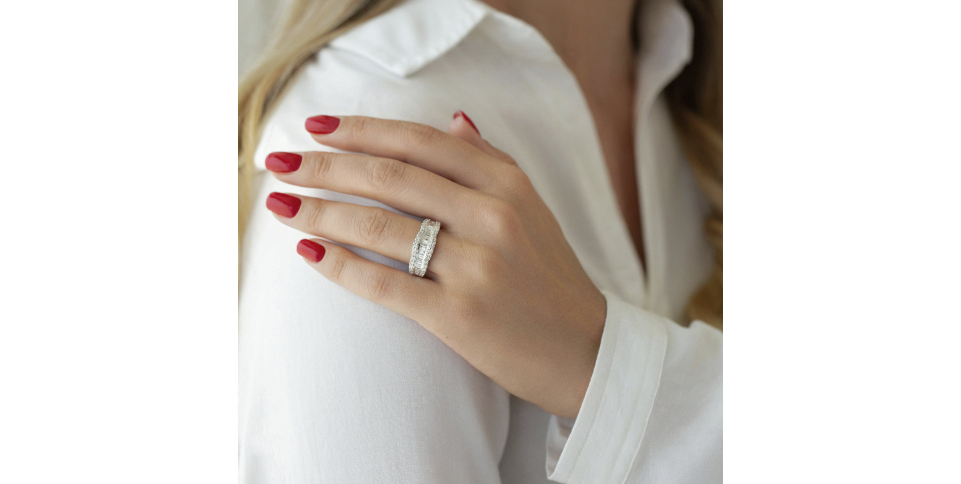 Prsteň s diamantmi Romaric