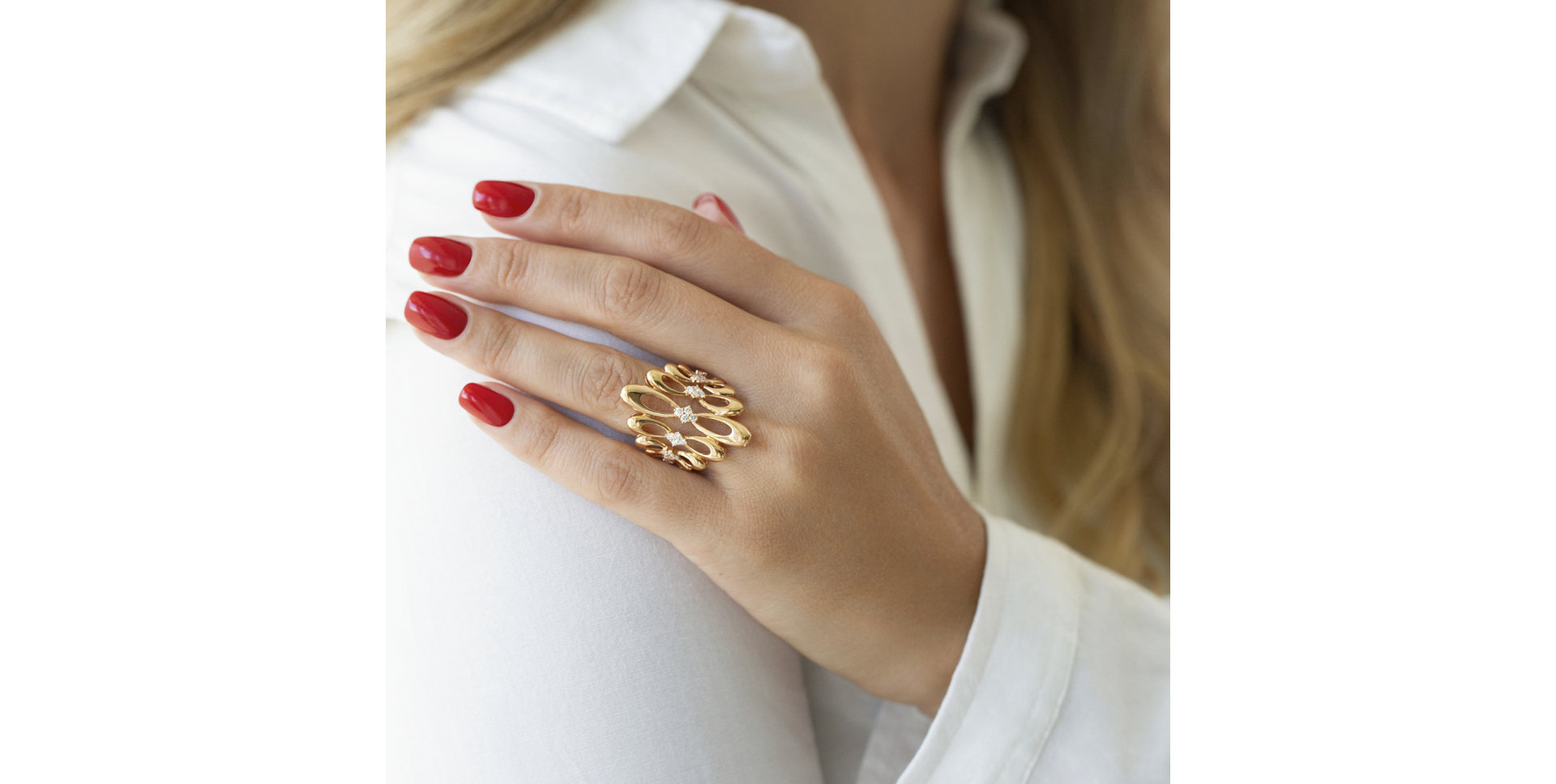 Prsteň s diamantmi Venus Constellation