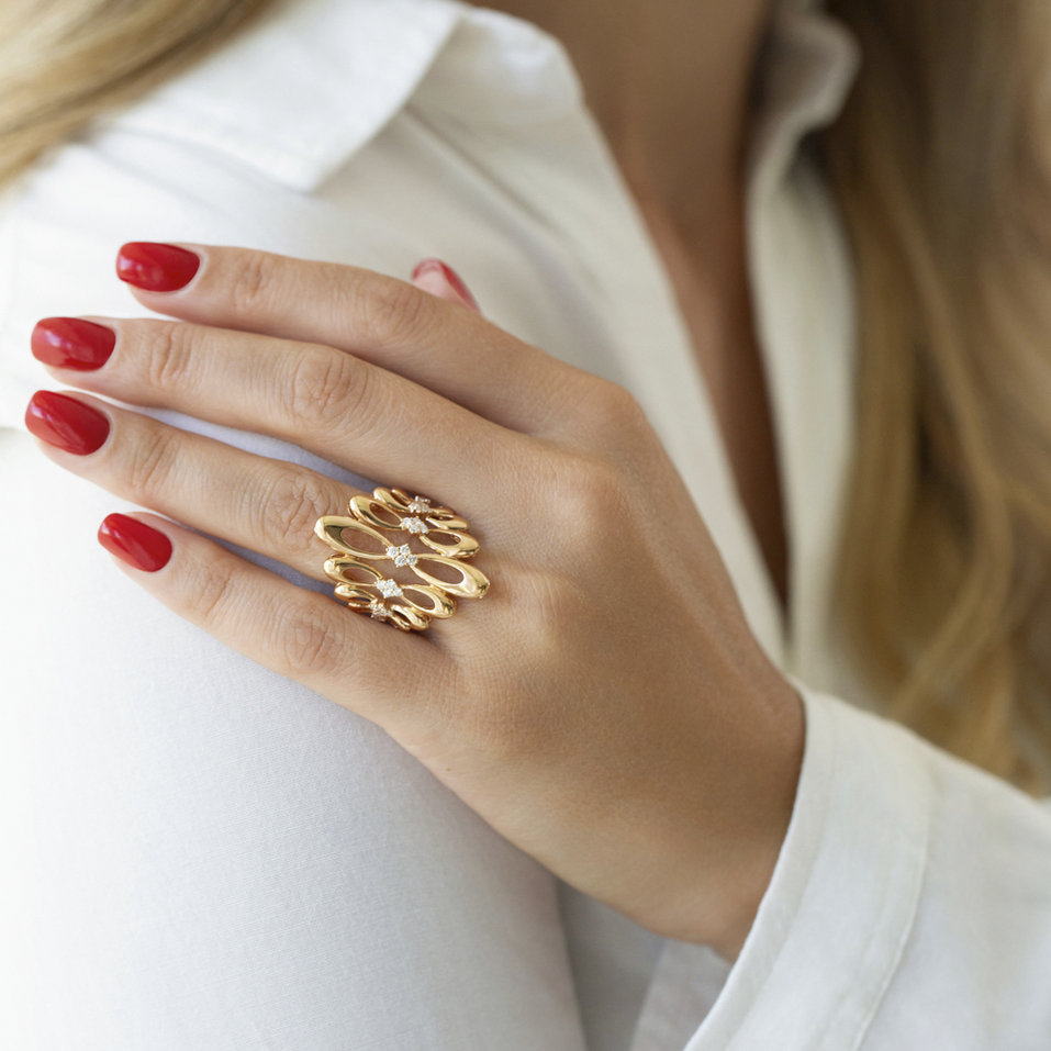 Prsteň s diamantmi Venus Constellation