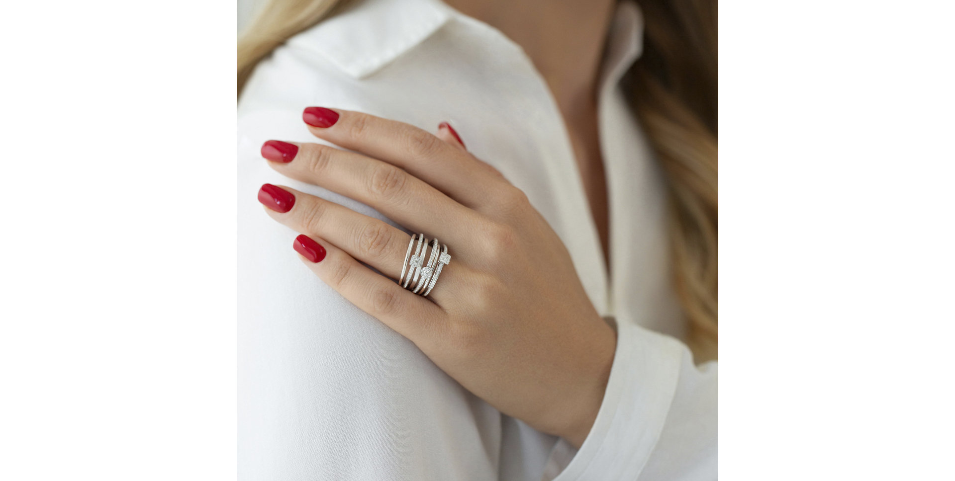 Prsteň s diamantmi Venus Sky