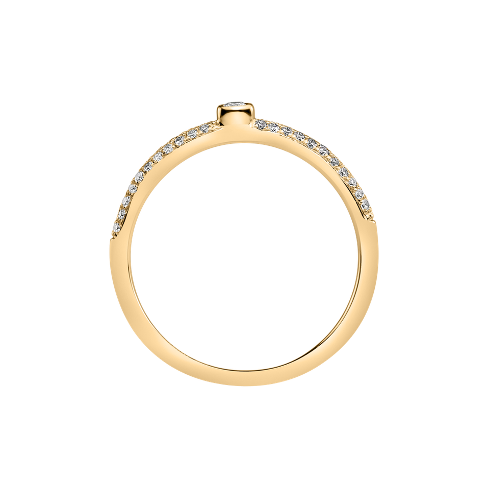 Prsteň s diamantmi Angel Ray