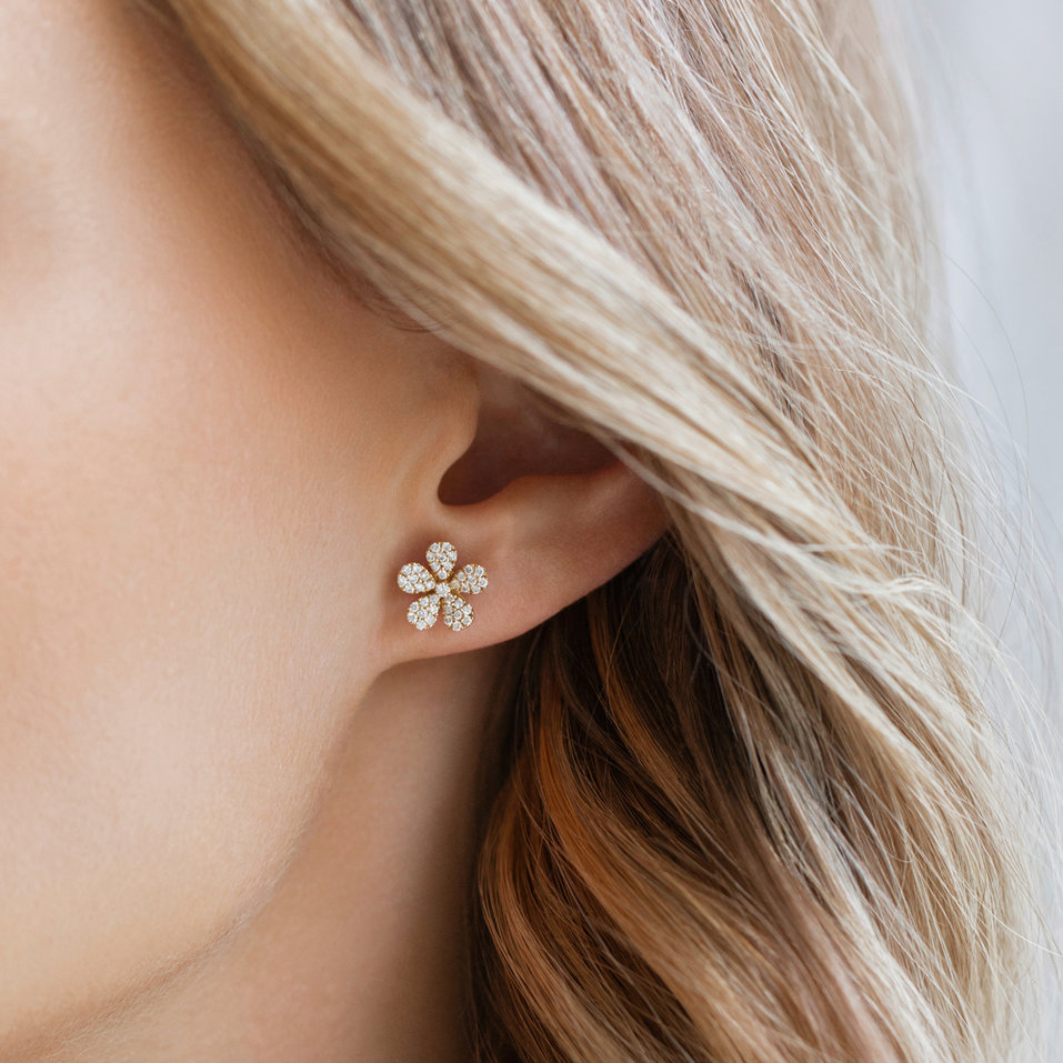 Náušnice s diamantmi Miss Daisy