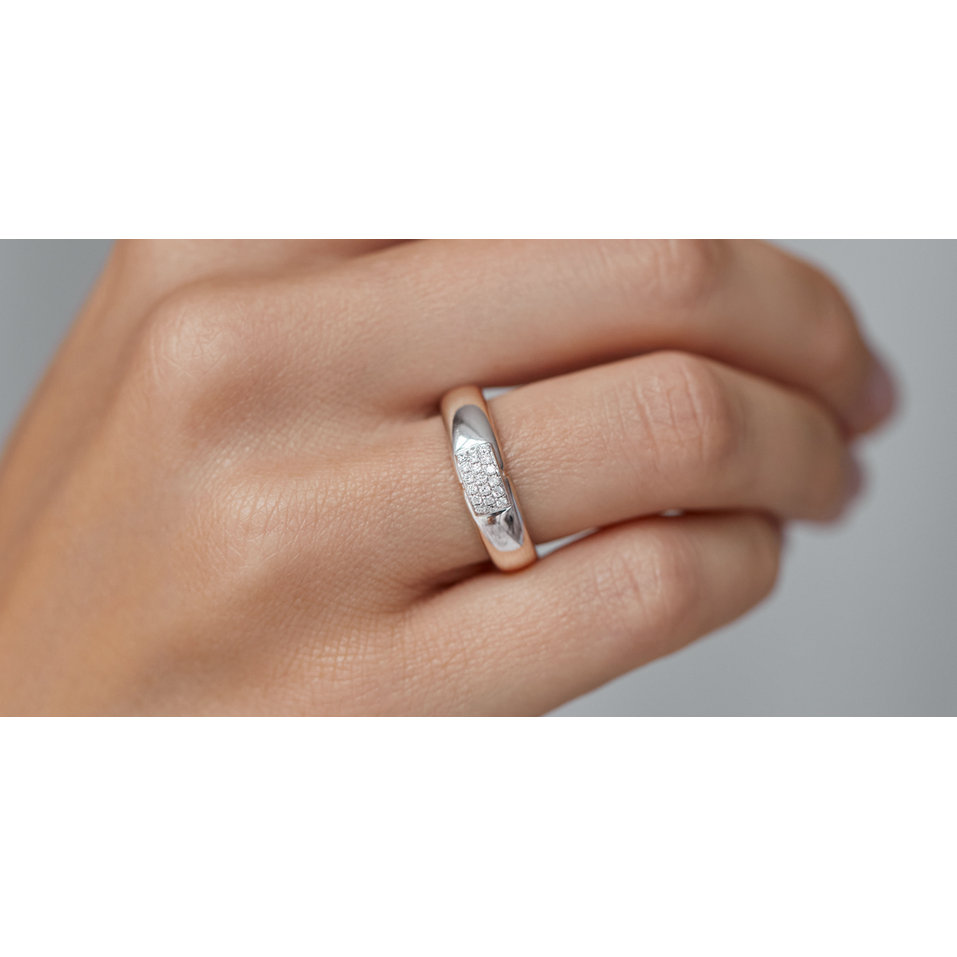 Prsteň s diamantmi Princess Touch