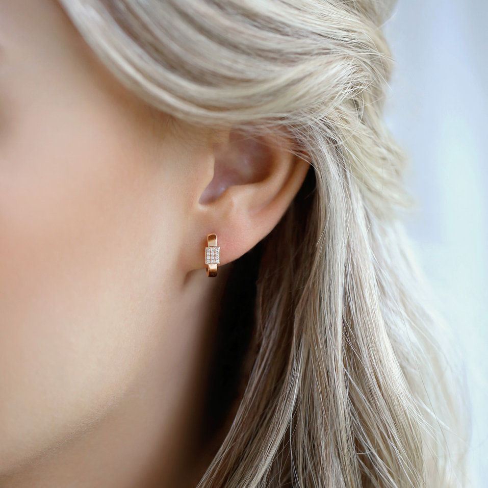 Náušnice s diamantmi Miracle Sparkle