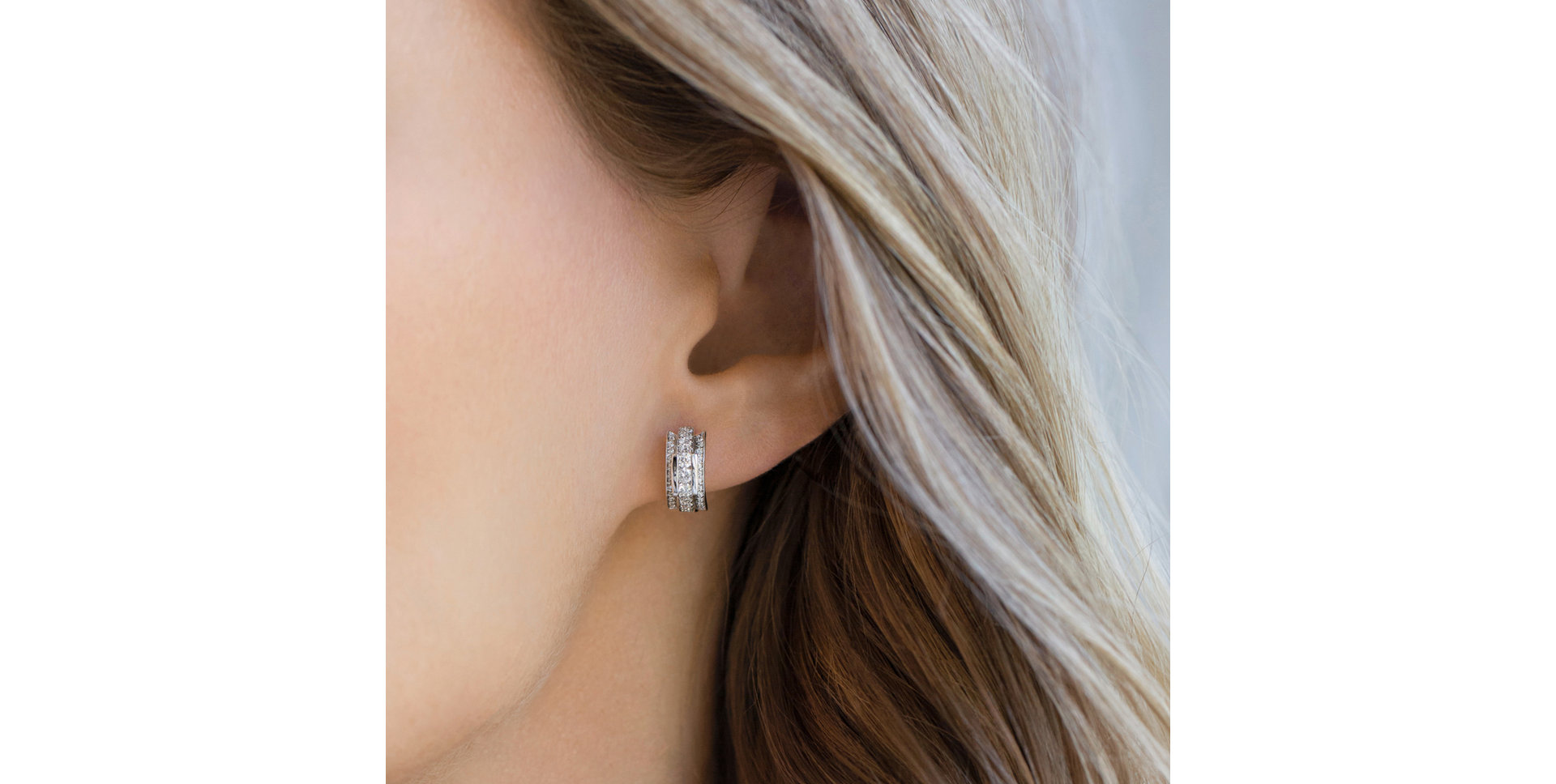 Náušnice s diamantmi Amazing Mosaic