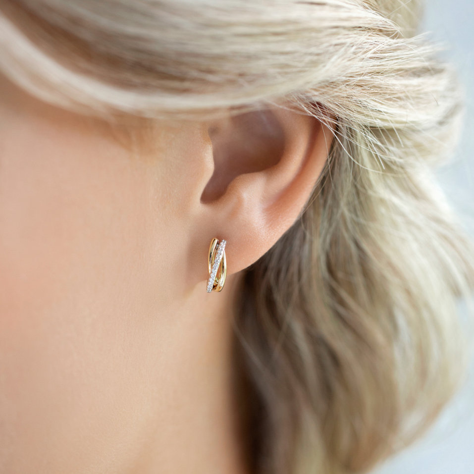 Náušnice s diamantmi Klaudie