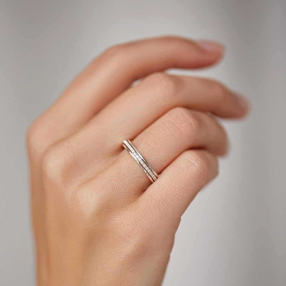 Prsteň s diamantmi Breathtaking Line