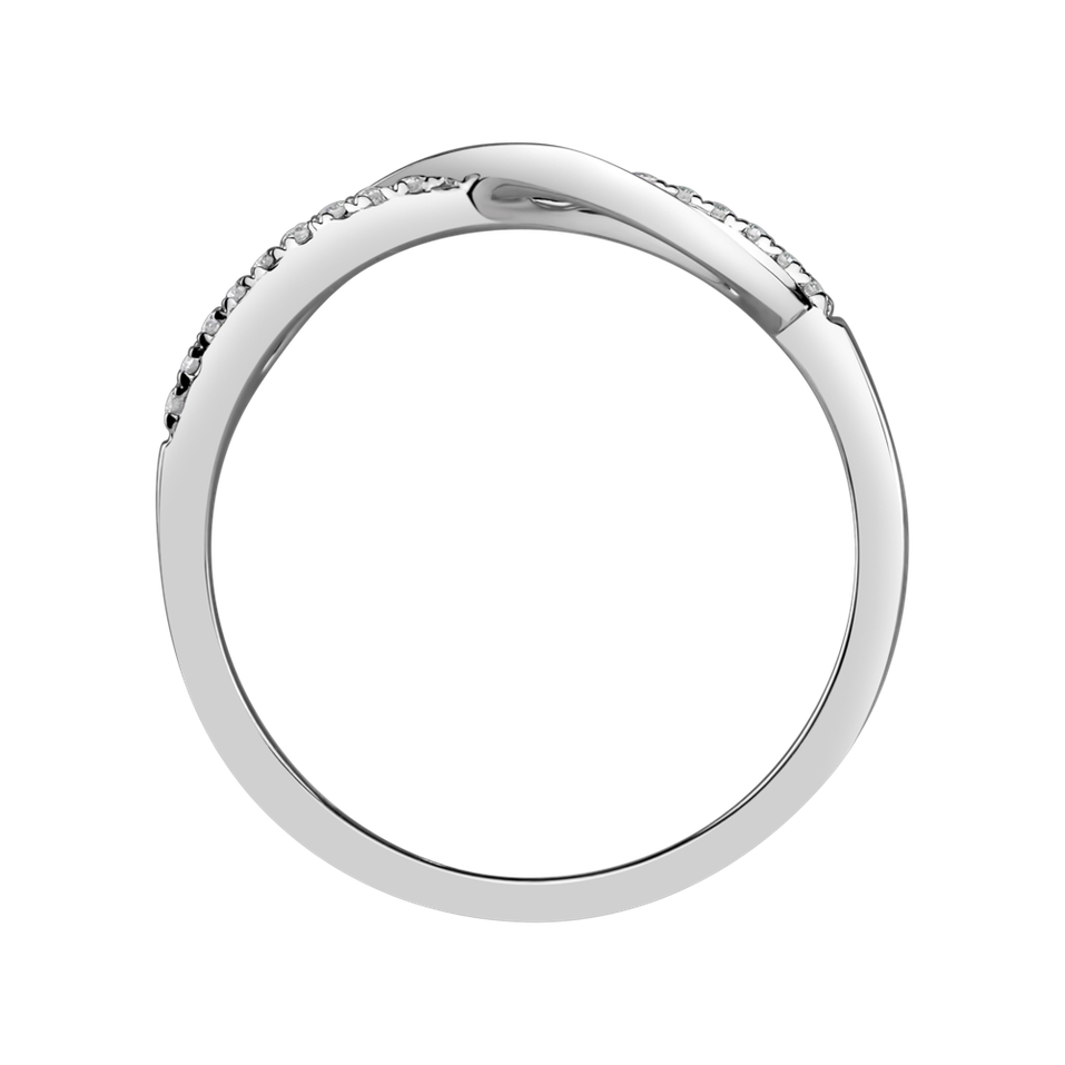 Prsteň s diamantmi Infinity