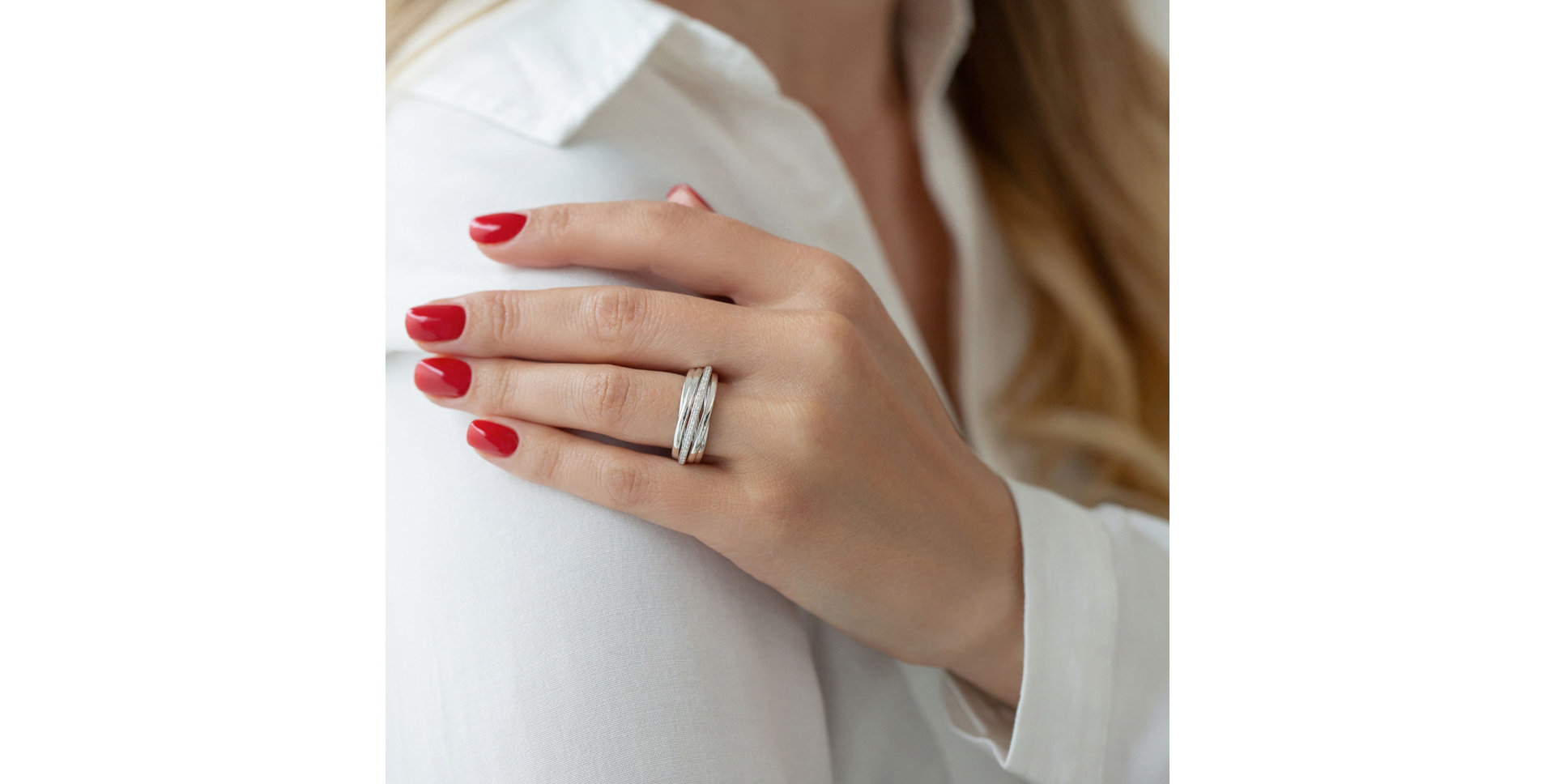 Prsteň s diamantmi Vesper Galaxy