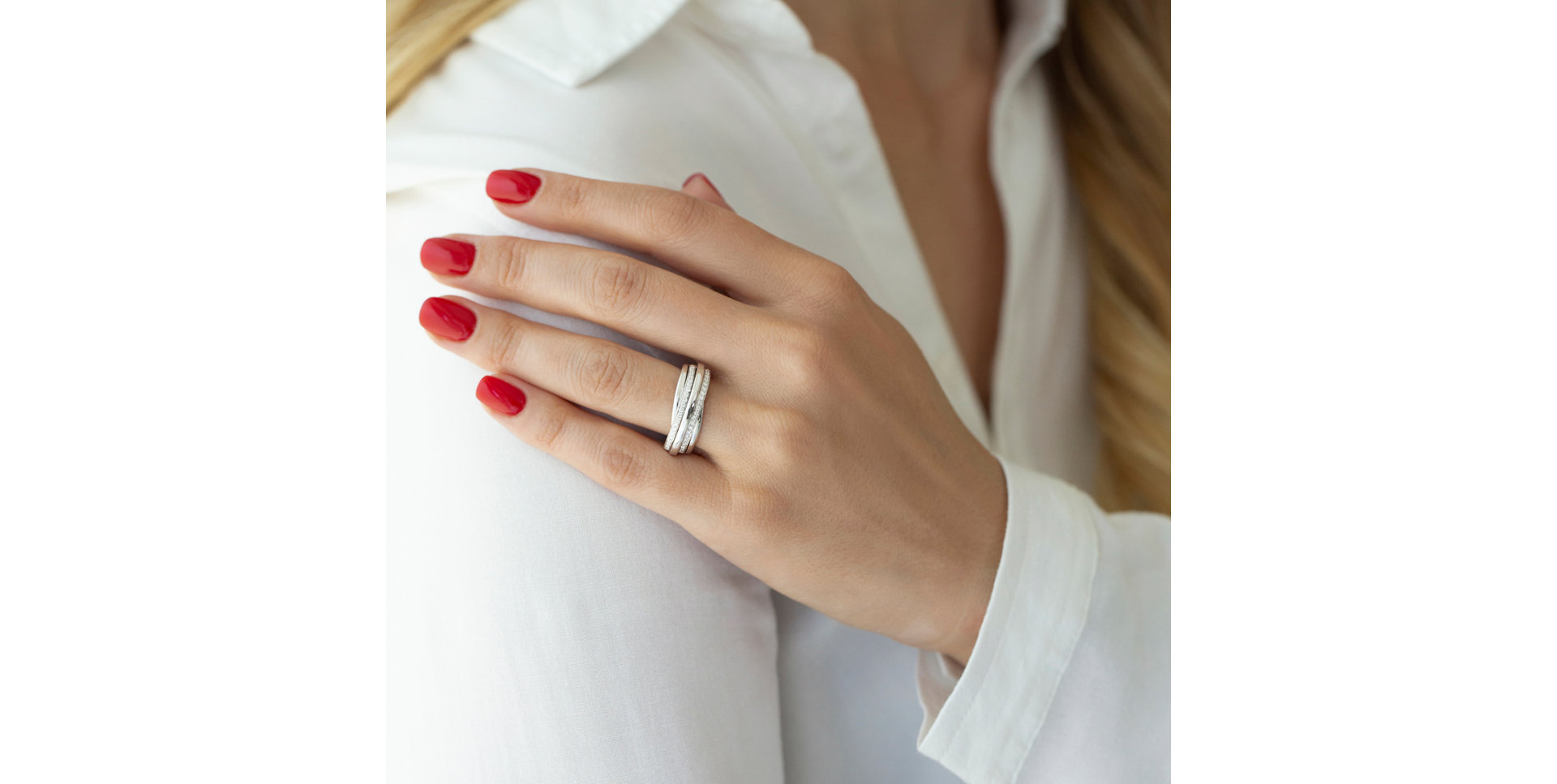 Prsteň s diamantmi Vesper Galaxy