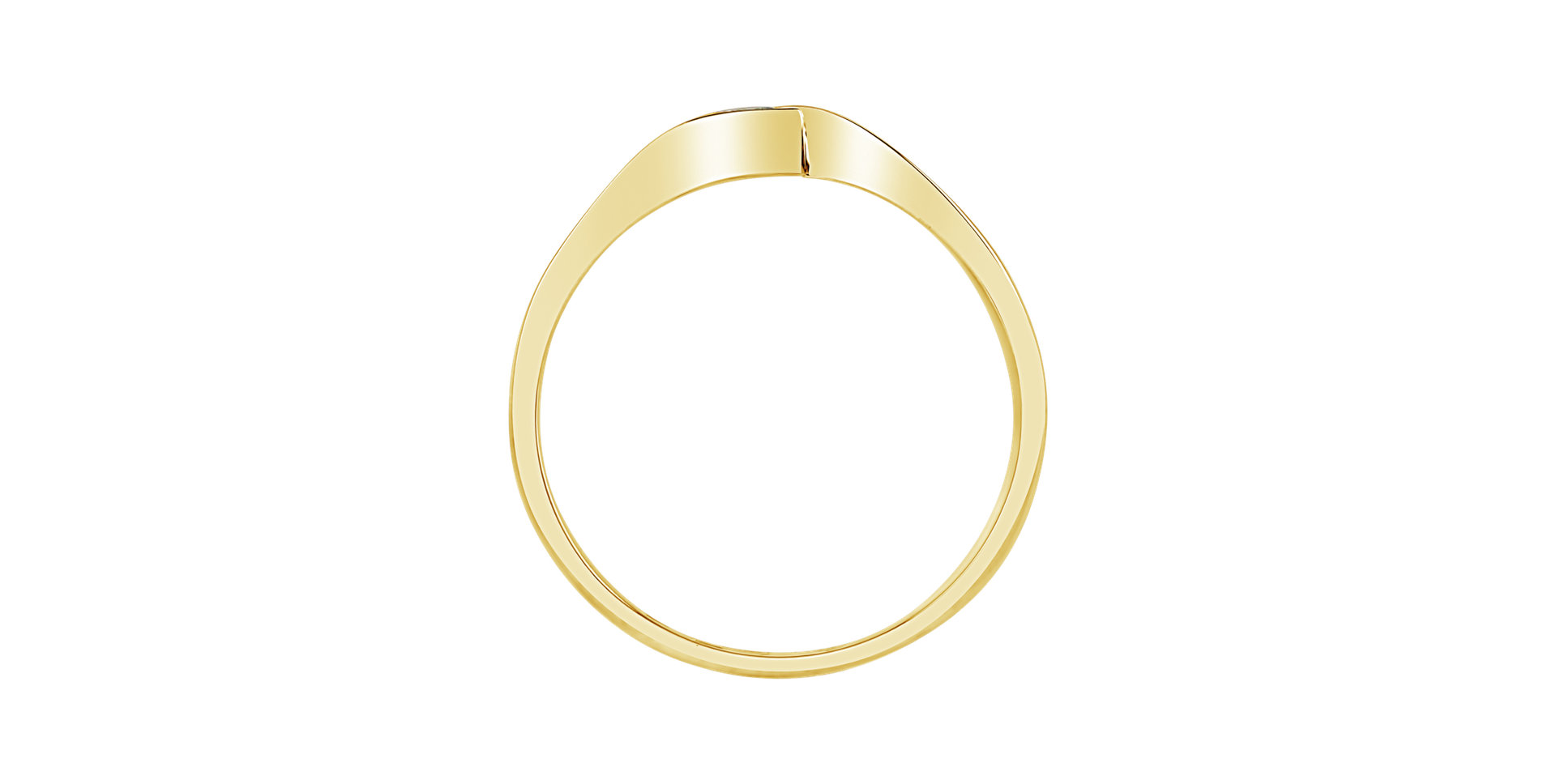 Prsteň s diamantom Wave of Love